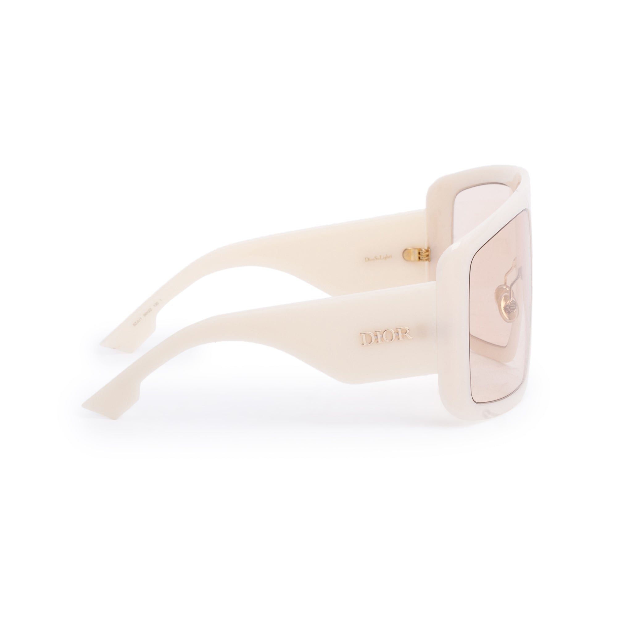 Christian Dior Pink Acetate DiorSoLight1 Oversize Shield Sunglasses w/ Authenticity Card, Box & Case