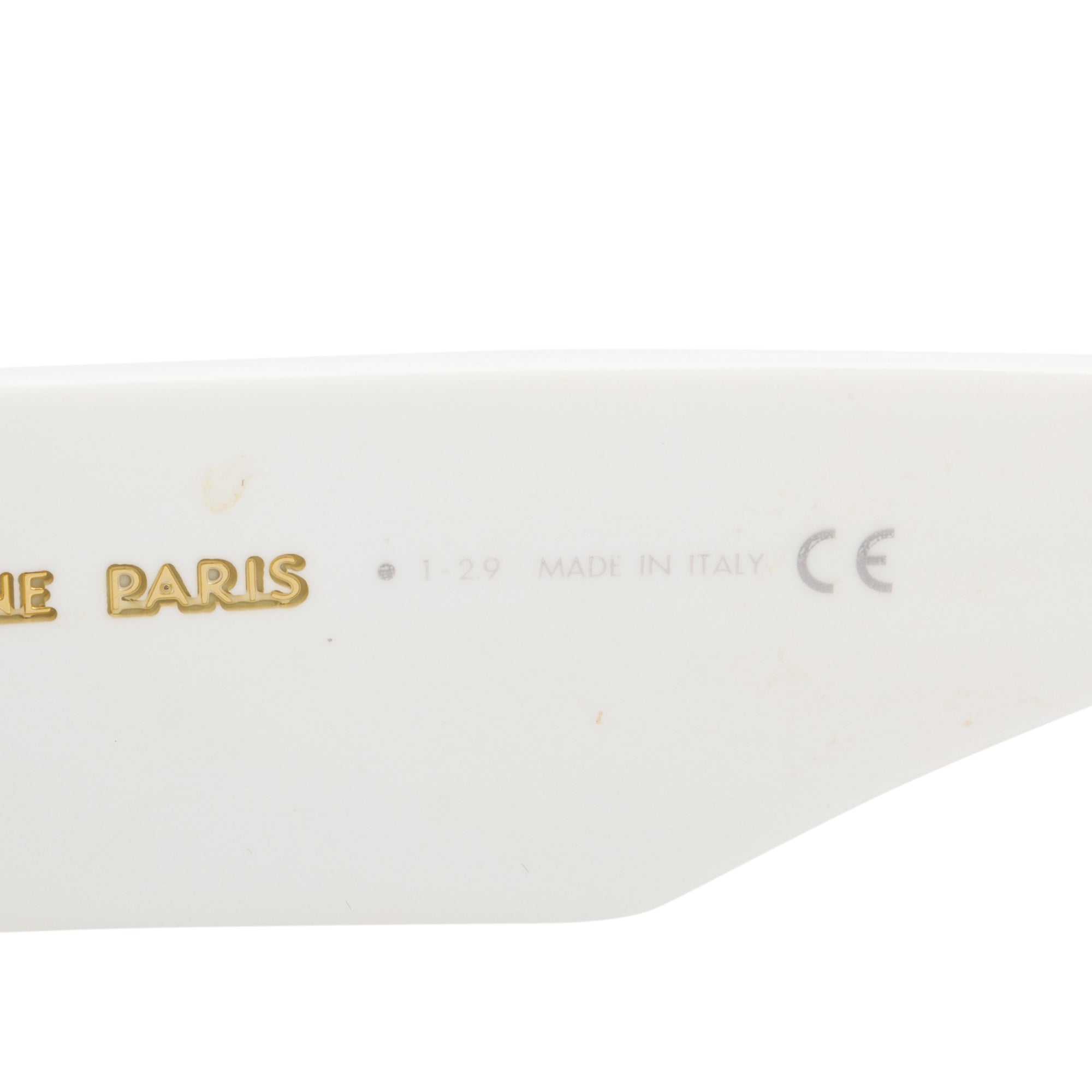 Celine CL400921 White Acetate Oversize Square Sunglasses w/ Box & Case