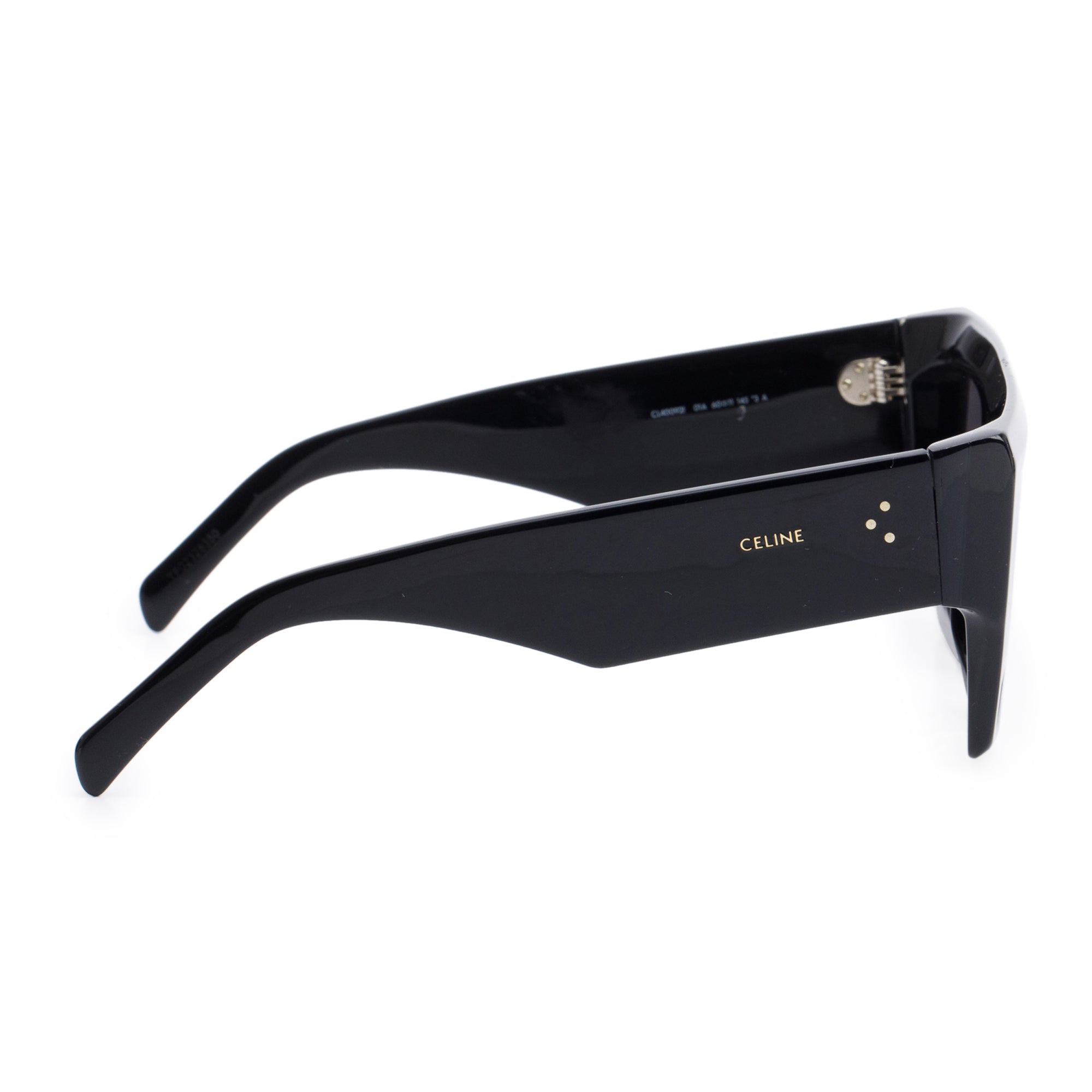 Celine CL400921 Black Acetate Oversized Square Sunglasses w/ Box & Case