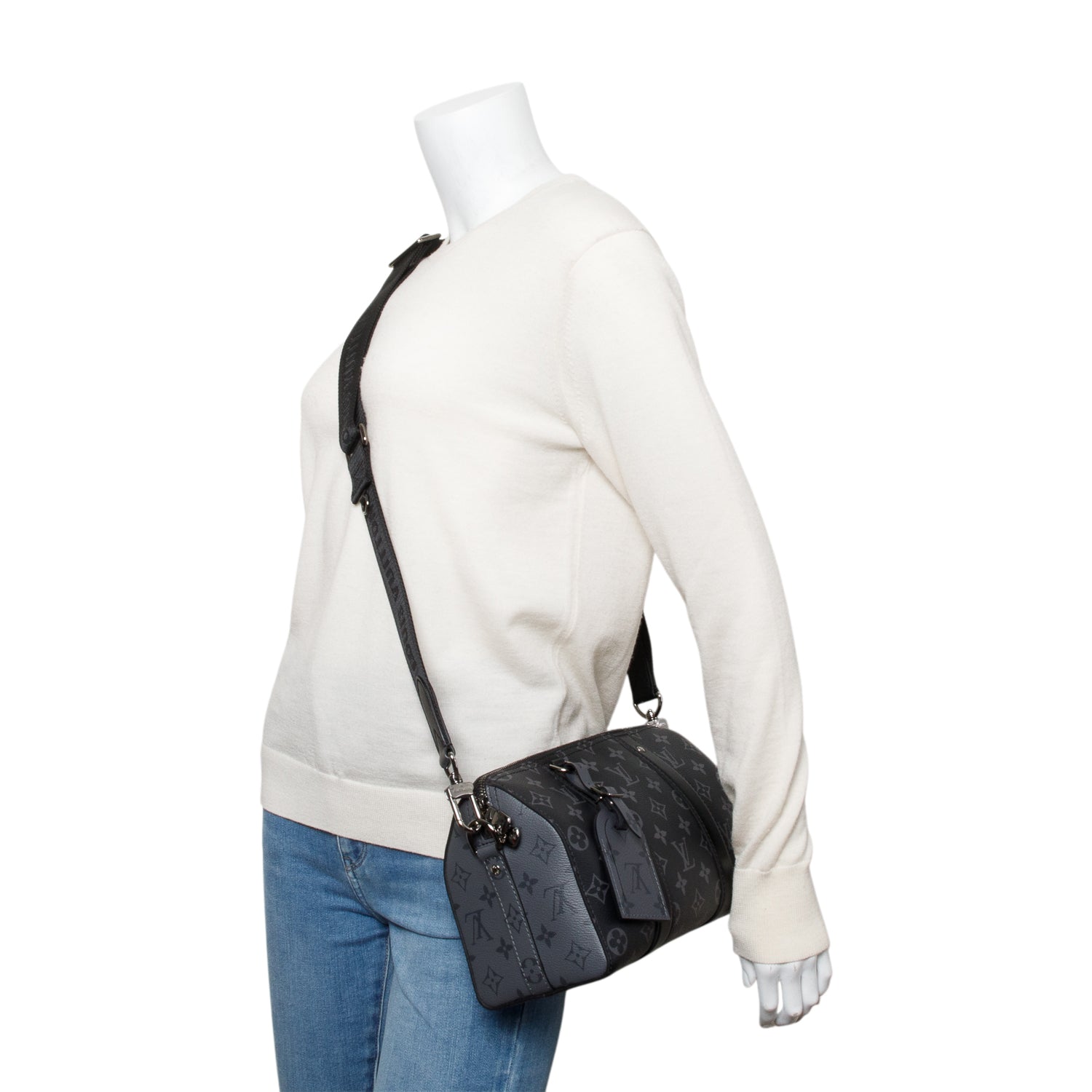Louis Vuitton Monogram Eclipse City Keepall w/ Strap