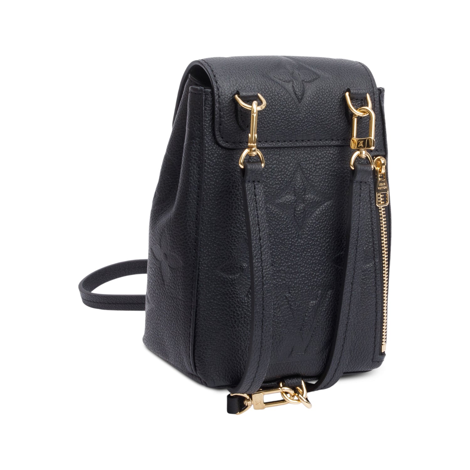 Louis Vuitton Black Monogram Empreinte Leather Tiny Backpack w/ Box
