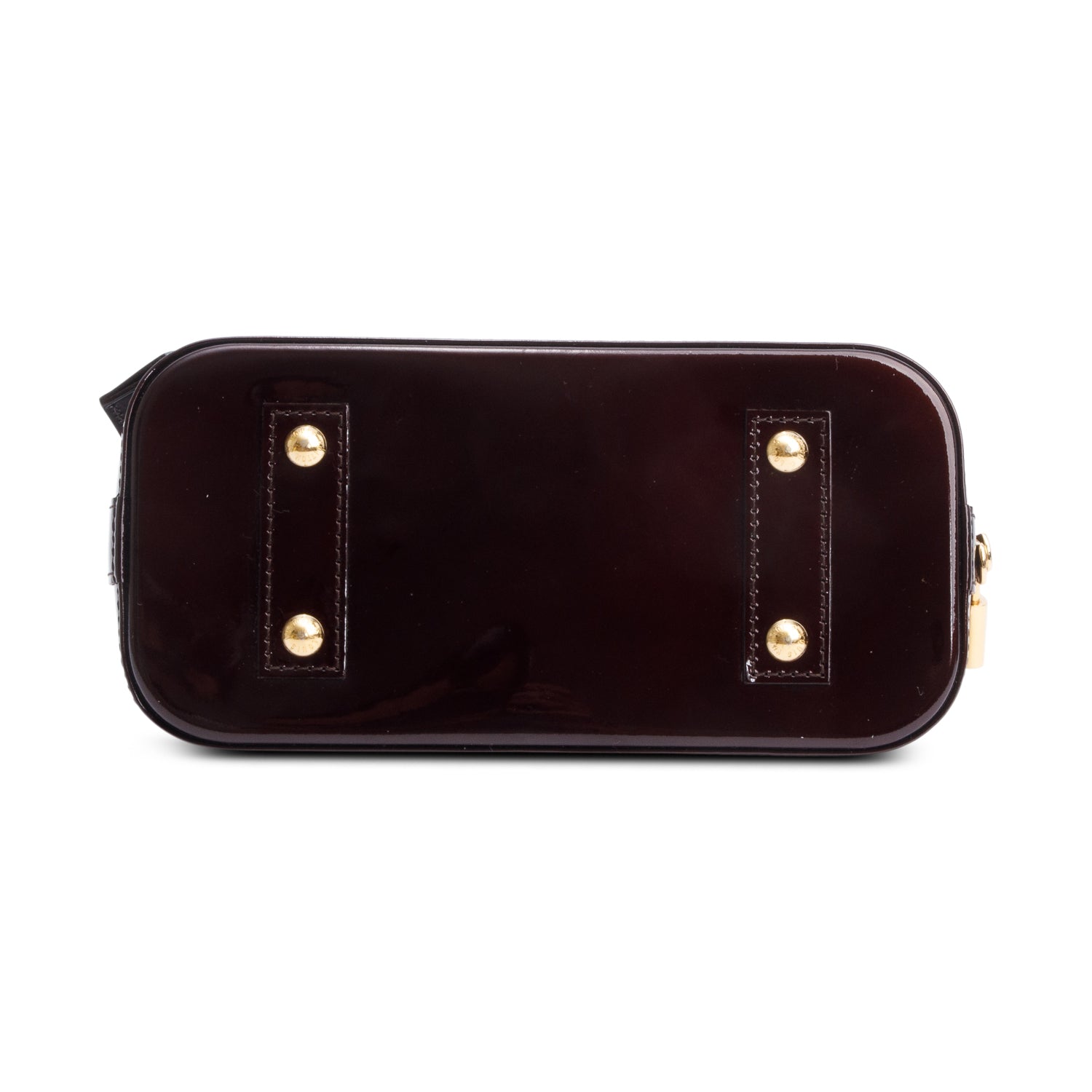Louis Vuitton Amarante Monogram Vernis Leather Alma BB w/ Strap