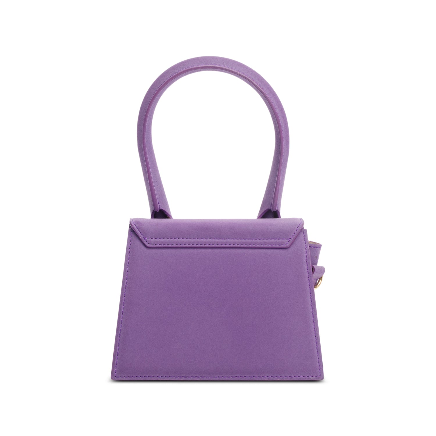 Jacquemus Purple Leather Le Chiquito Moyen Bag w/ Strap