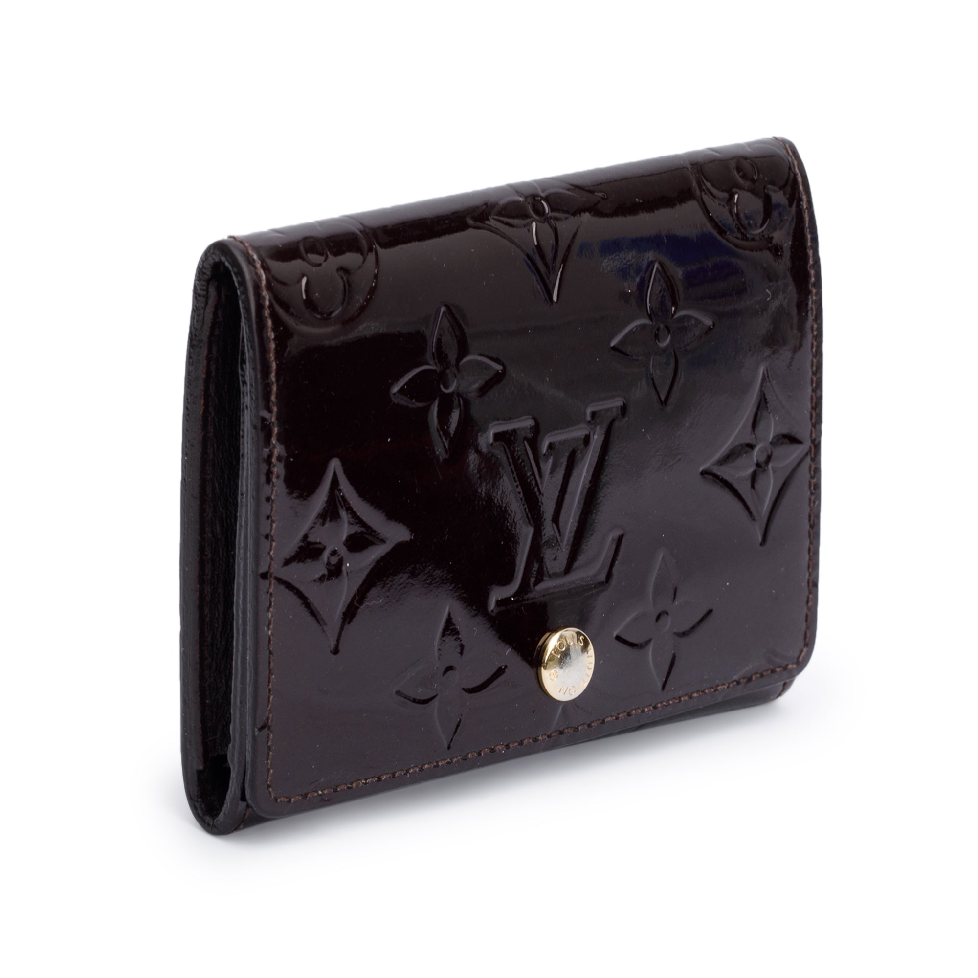 Louis Vuitton Amarante Monogram Vernis Leather Business Card Holder