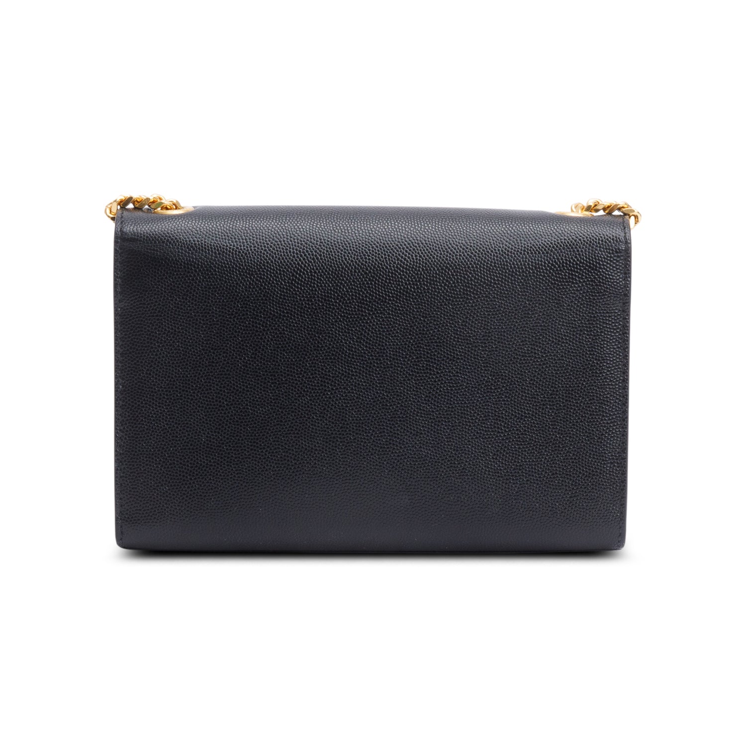 Saint Laurent Black Grained De Poudre Leather Small Kate Tassel Bag