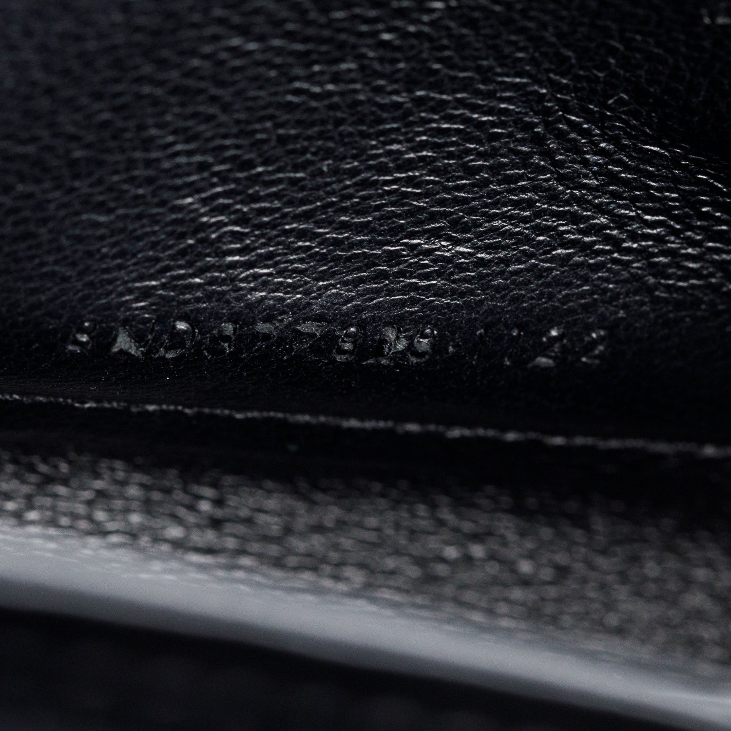 Saint Laurent 2022 Black Grain De Poudre Leather Cassandre Envelope Chain Wallet w/ Box