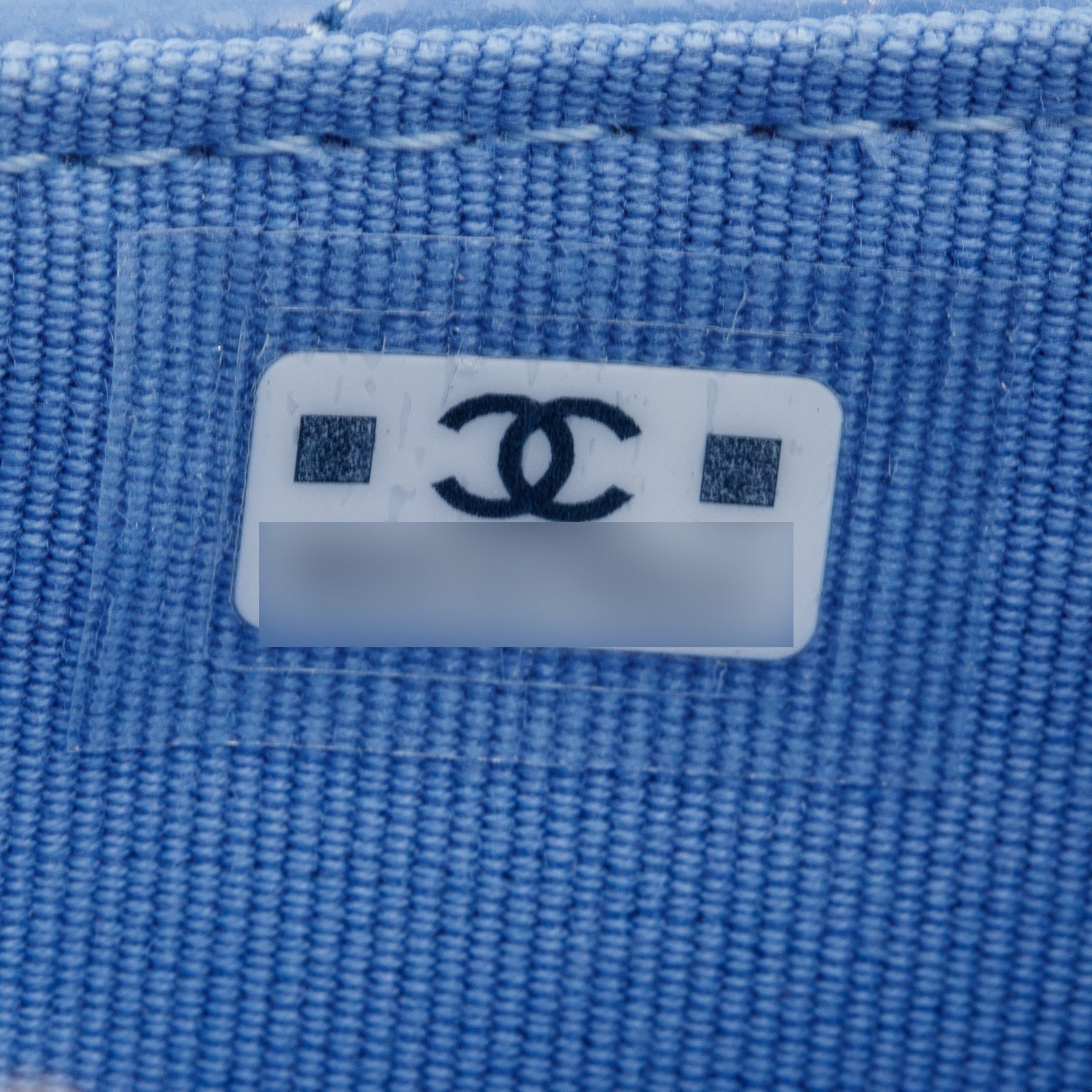 Chanel 2024 Blue Quilted Caviar Leather Classic Zipped Card Holder w/ Box & Receipt