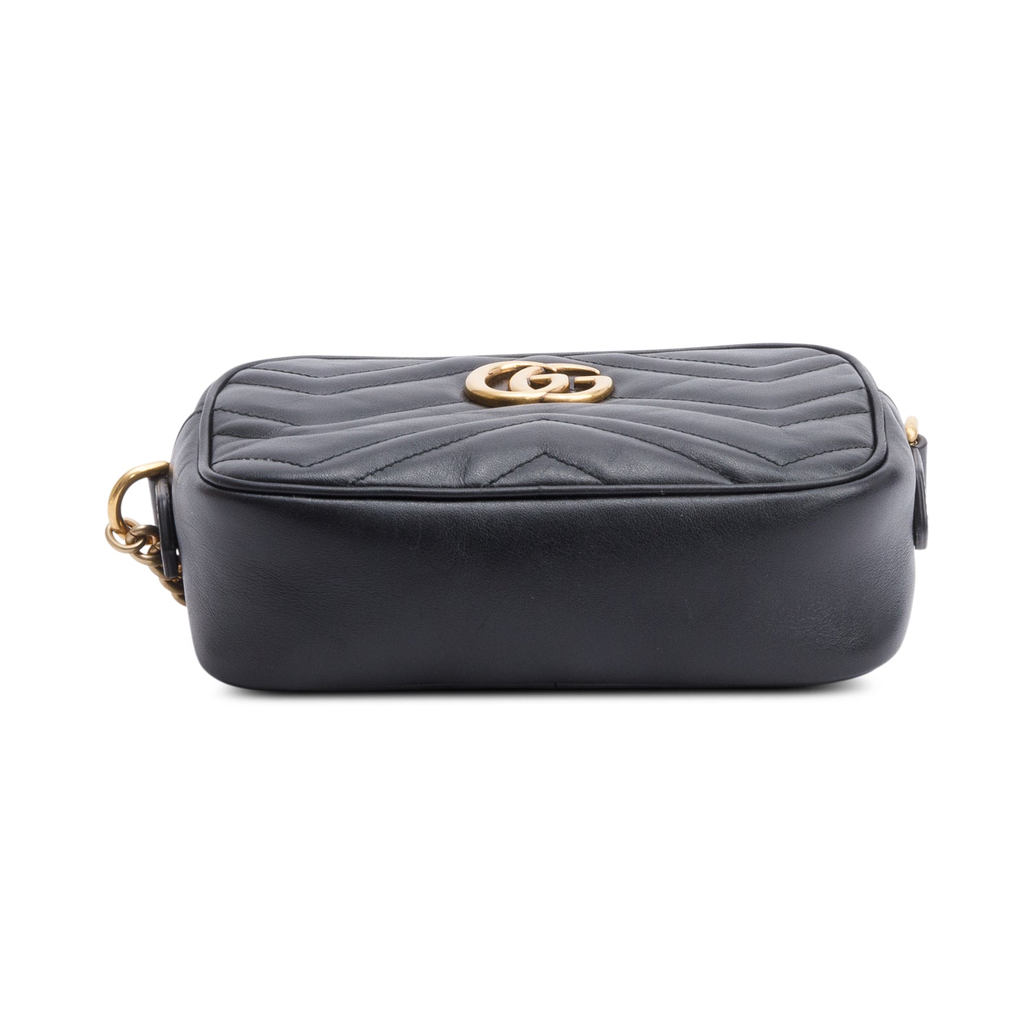 Gucci Black GG Marmont Matelasse Mini Shoulder Bag