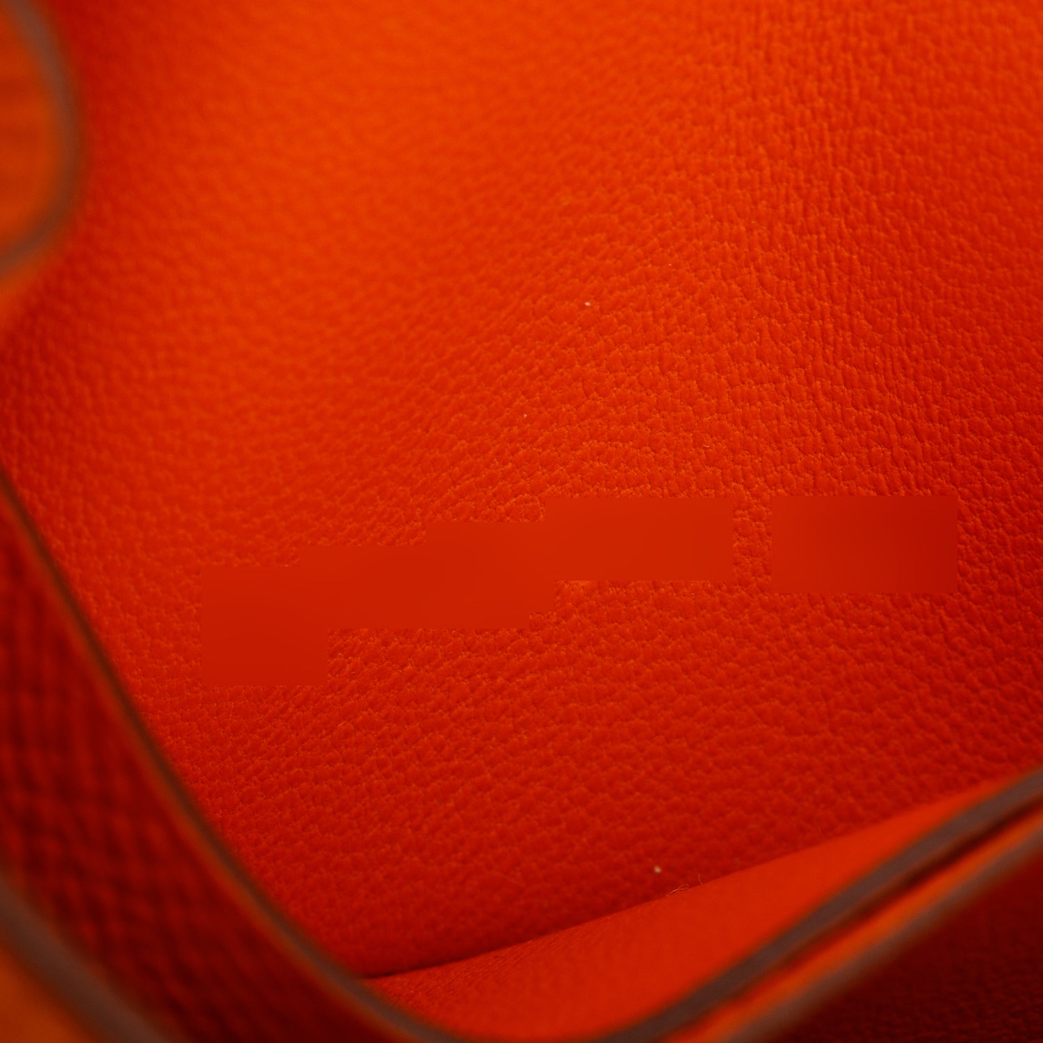Hermes 2022 Orange Veau Epsom Constance Slim Compact Wallet w/ Box & Insert