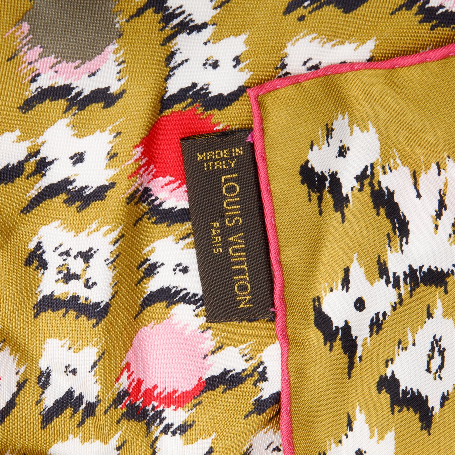 Louis Vuitton Brown Monogram Multicolor Square Silk Scarf