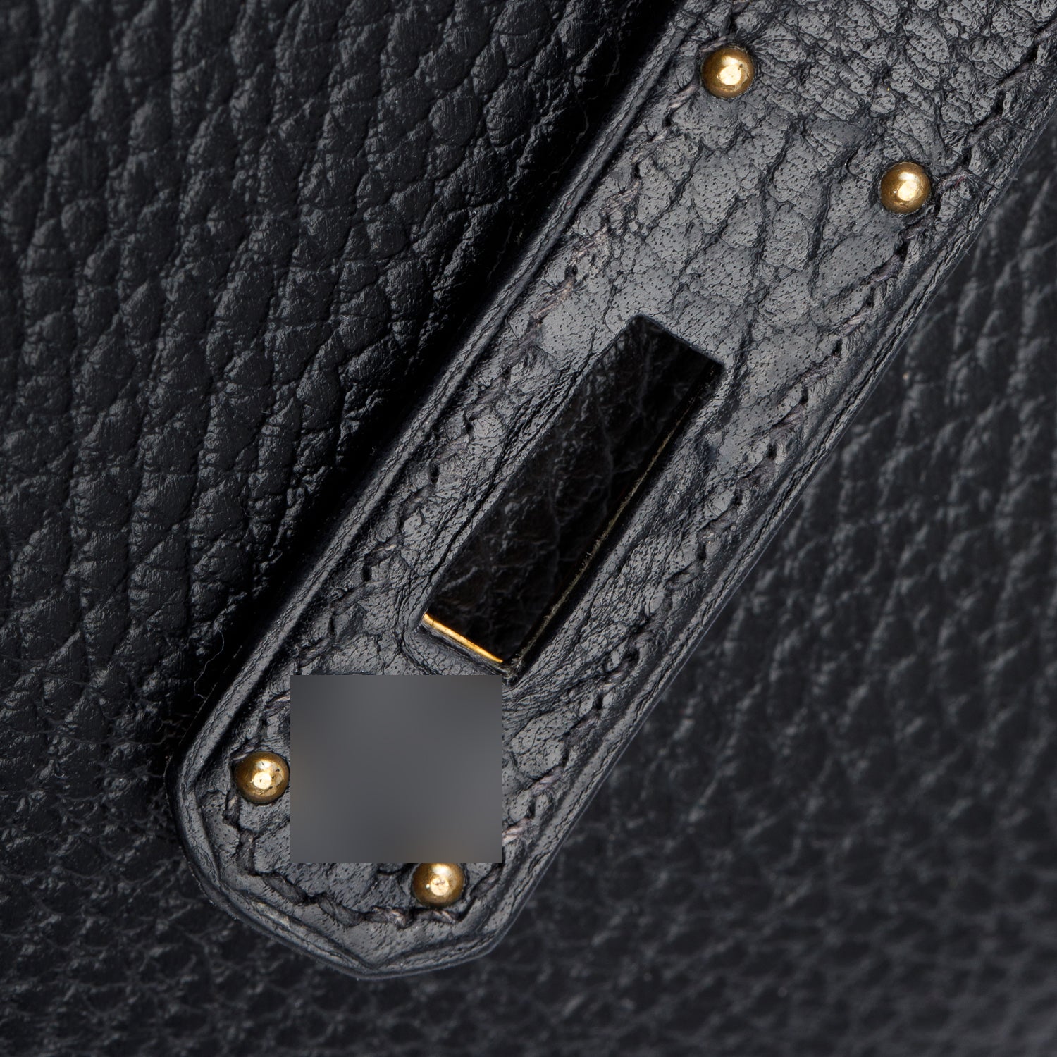 Hermes Black Noir Togo Kelly Retourne 35 w/ Strap