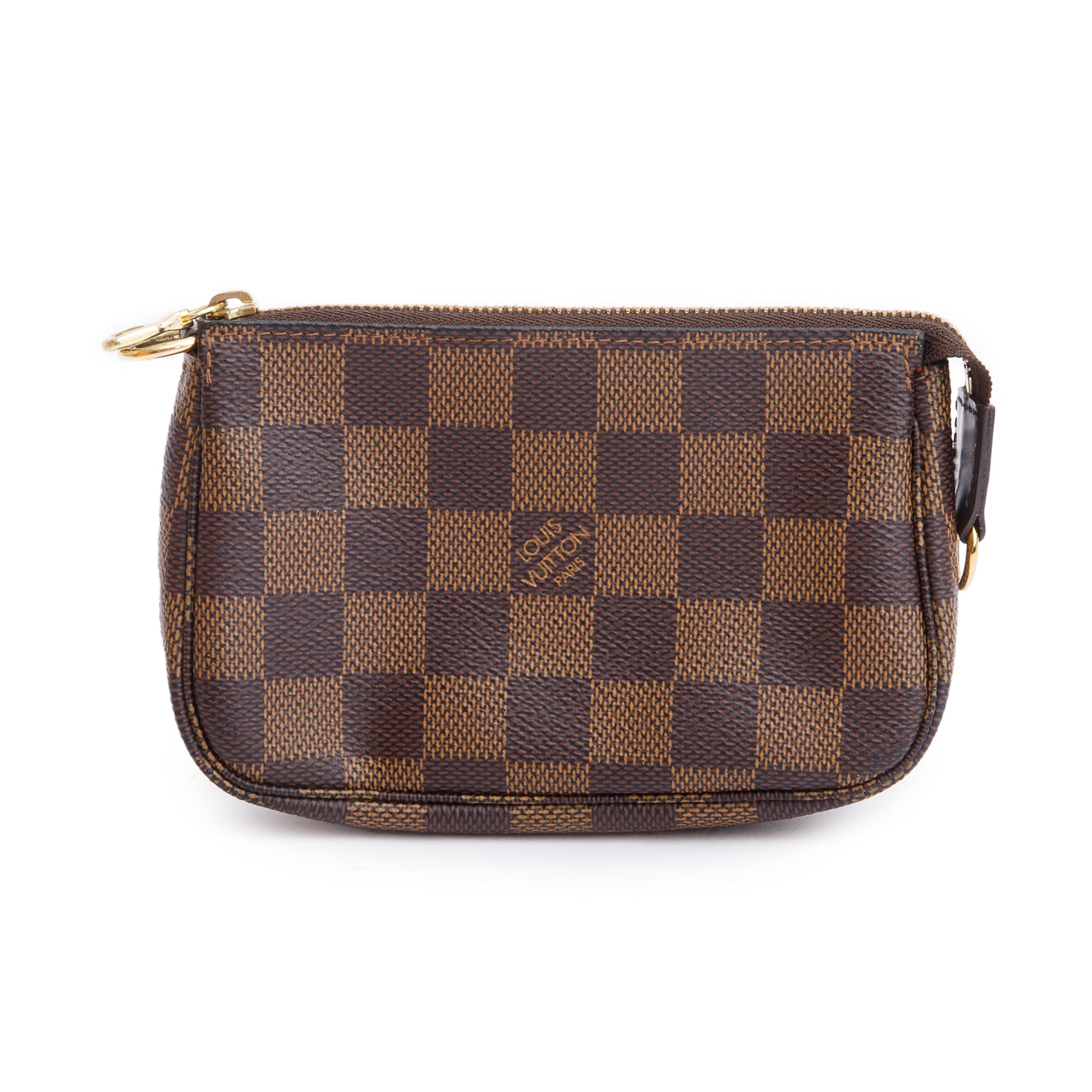 Louis Vuitton Damier Ebene Mini Pochette Accessories w/ Box