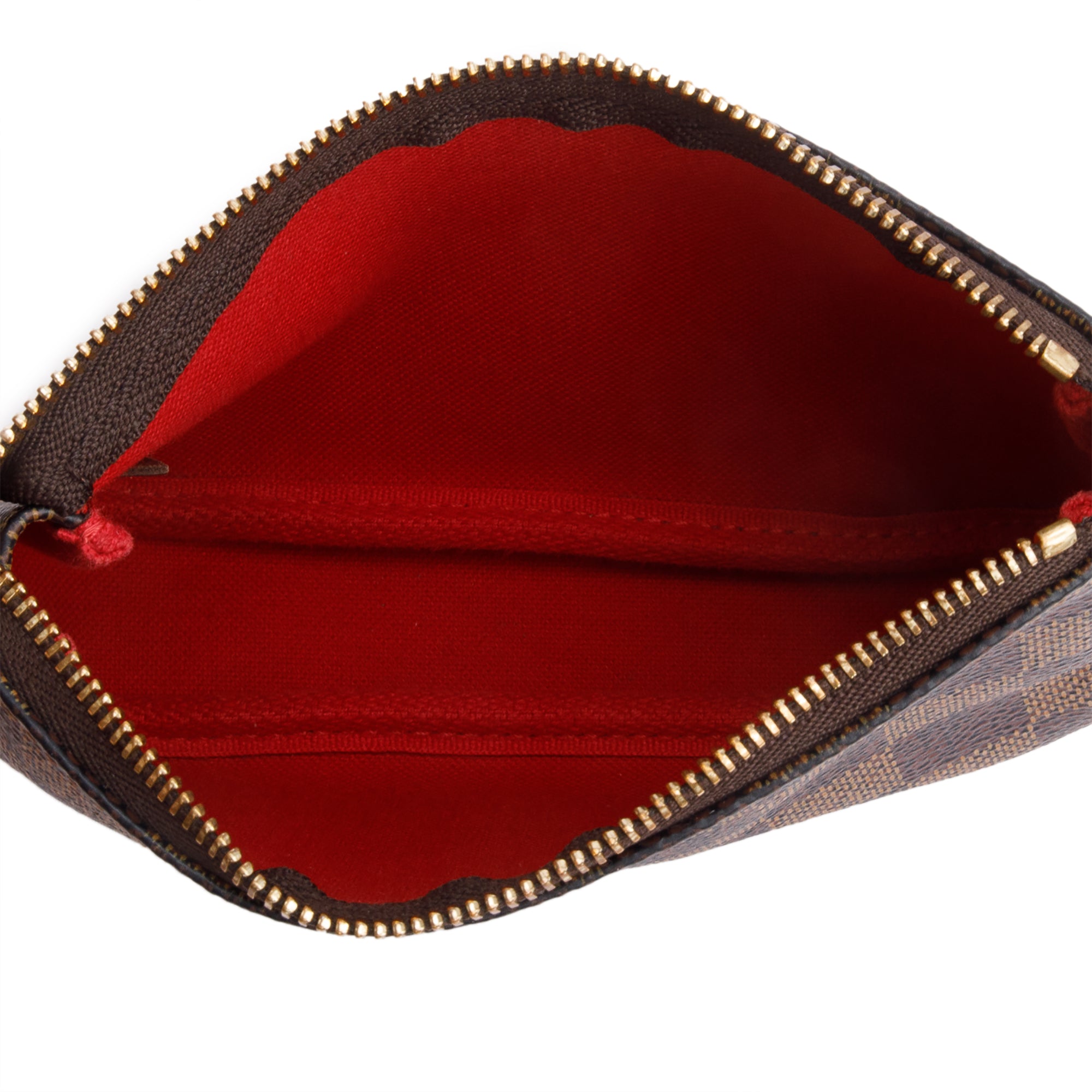 Louis Vuitton Damier Ebene Mini Pochette Accessories w/ Box