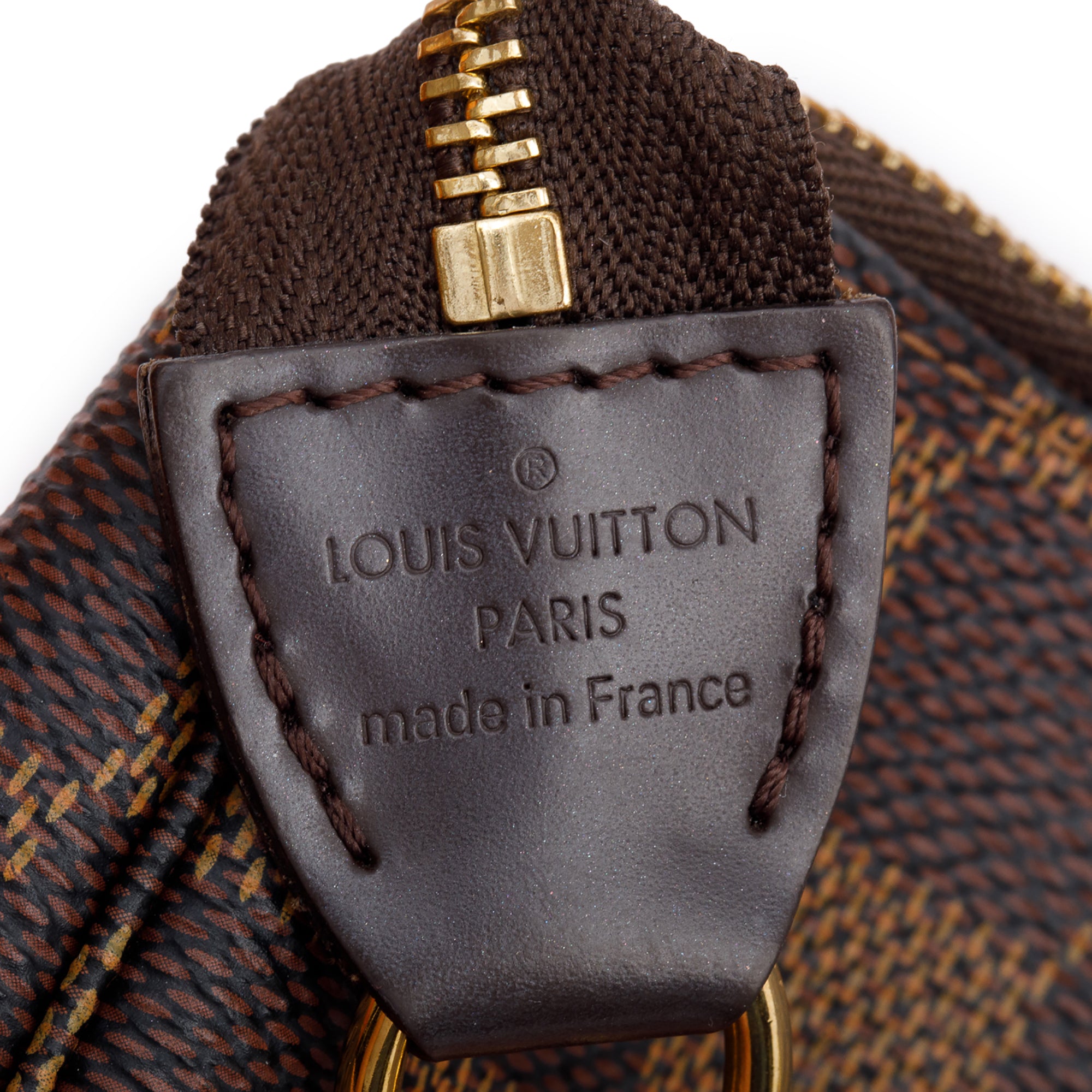 Louis Vuitton Damier Ebene Mini Pochette Accessories w/ Box