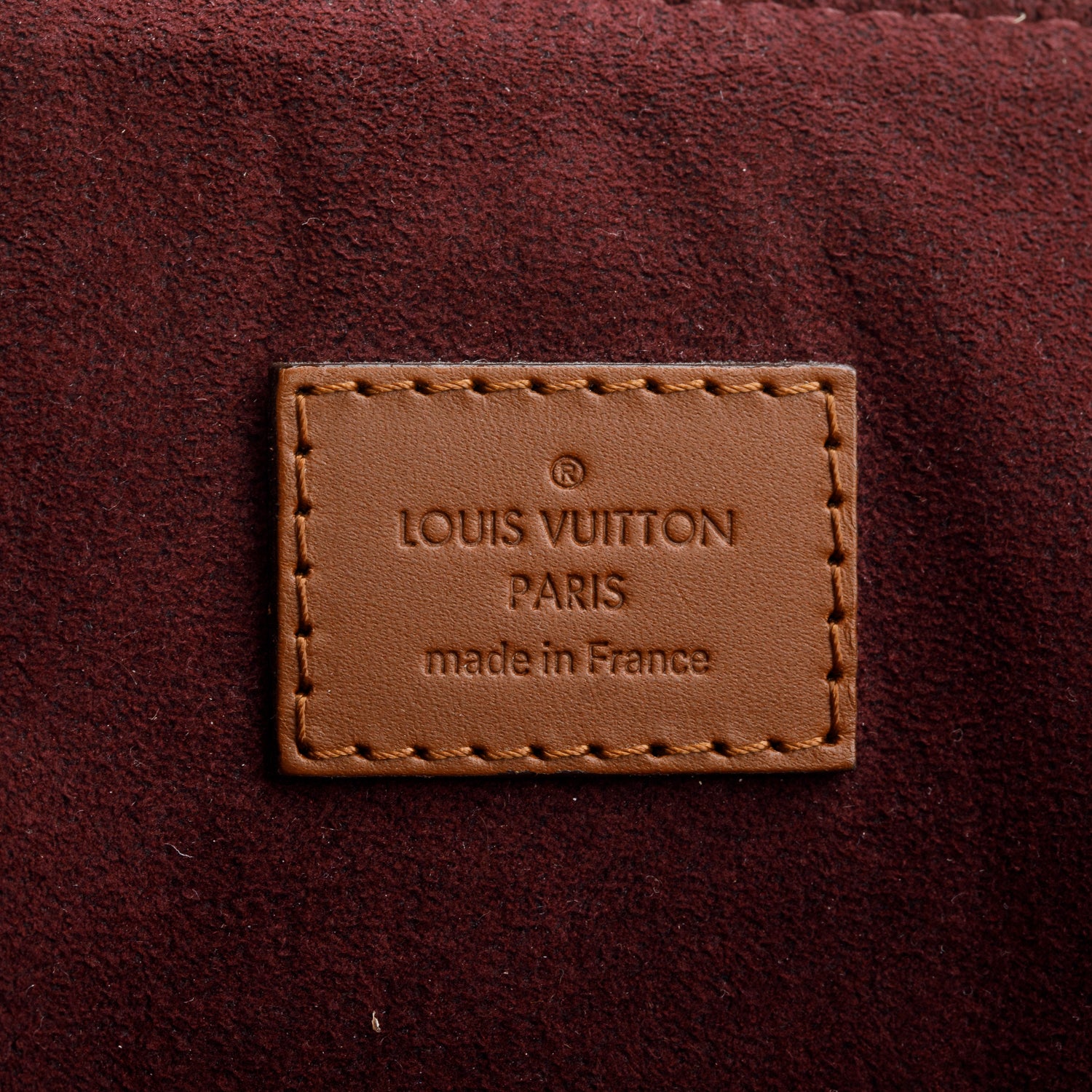 Louis Vuitton Damier Ebene Brown Leather Belmont Tote w/ Strap & Receipt