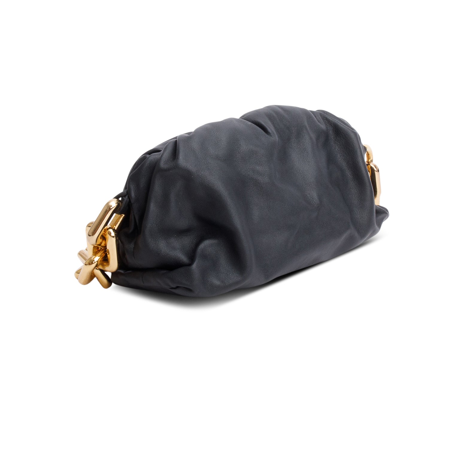Bottega Veneta Black Nappa Leather The Chain Pouch