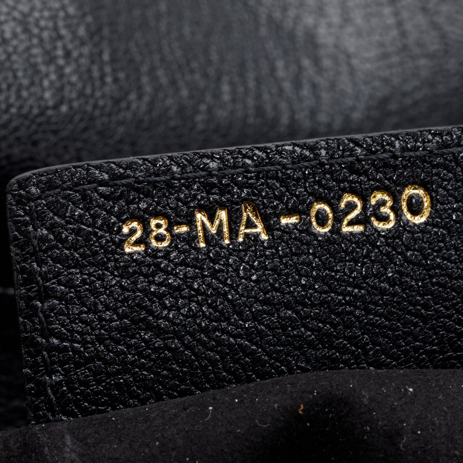 Christian Dior Black Grained Calfskin Leather Saddle Bag w/ Authenticity Card