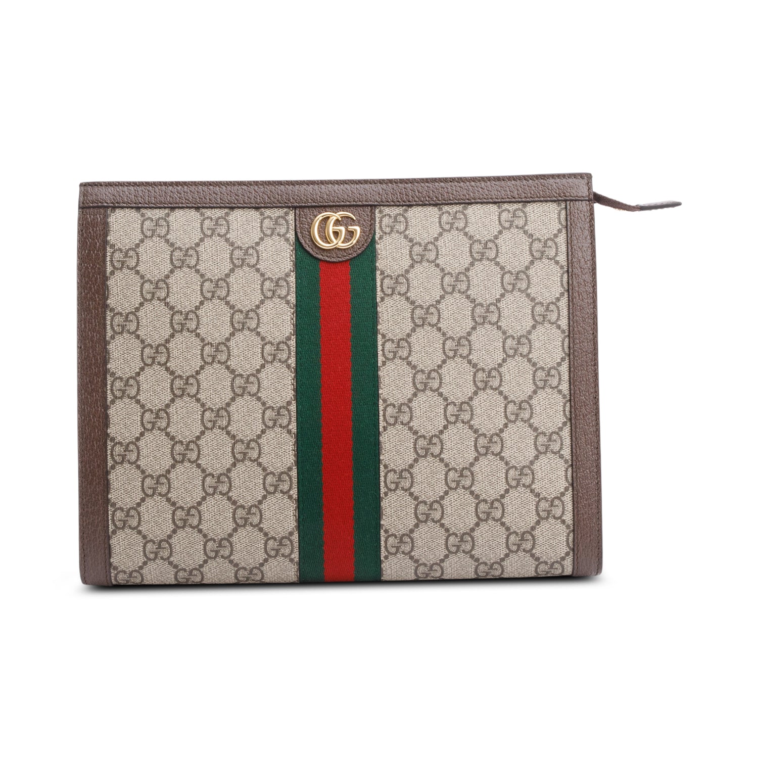 Gucci GG Supreme Monogram Web Ophidia Pouch