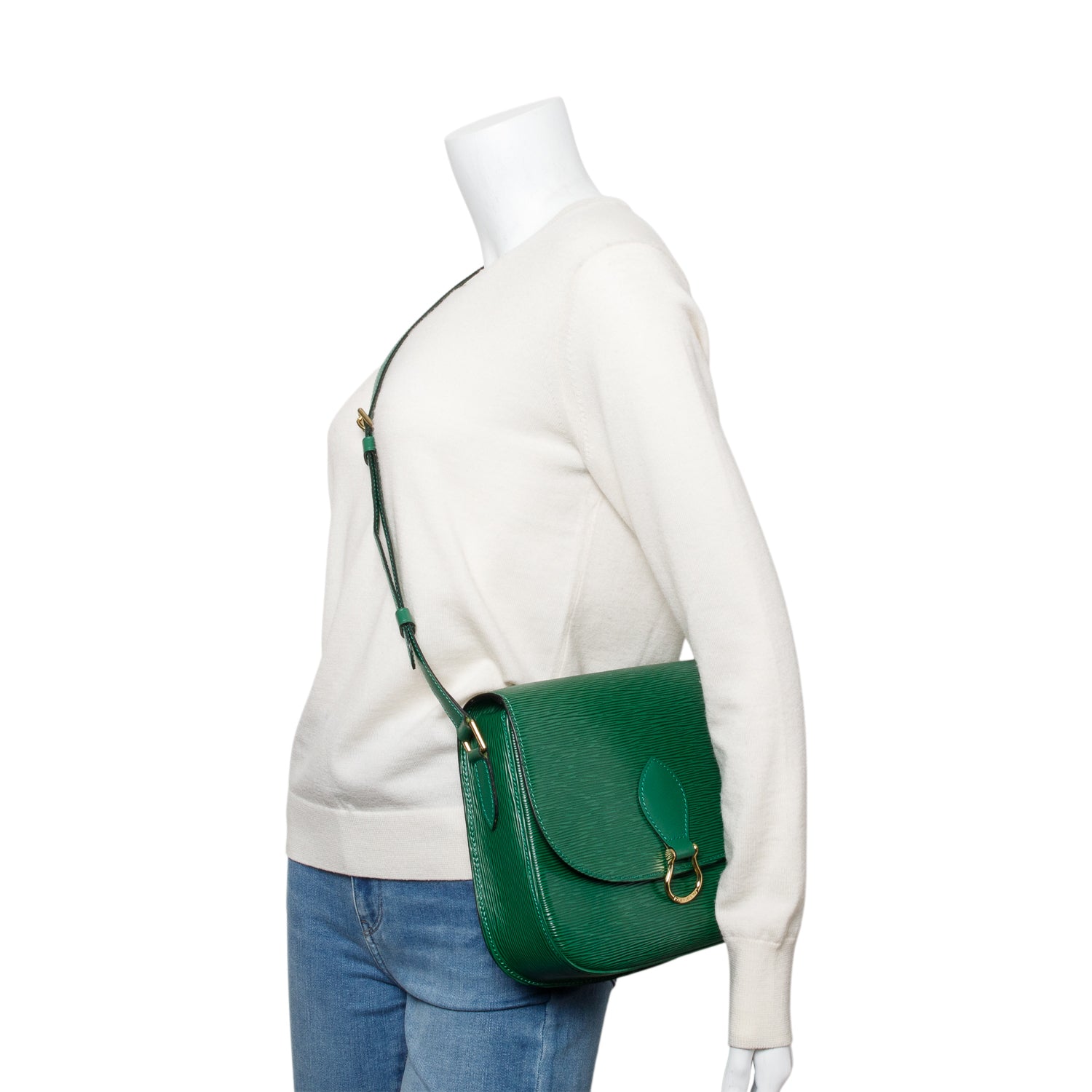 Louis Vuitton Green Epi Leather Saint Cloud GM