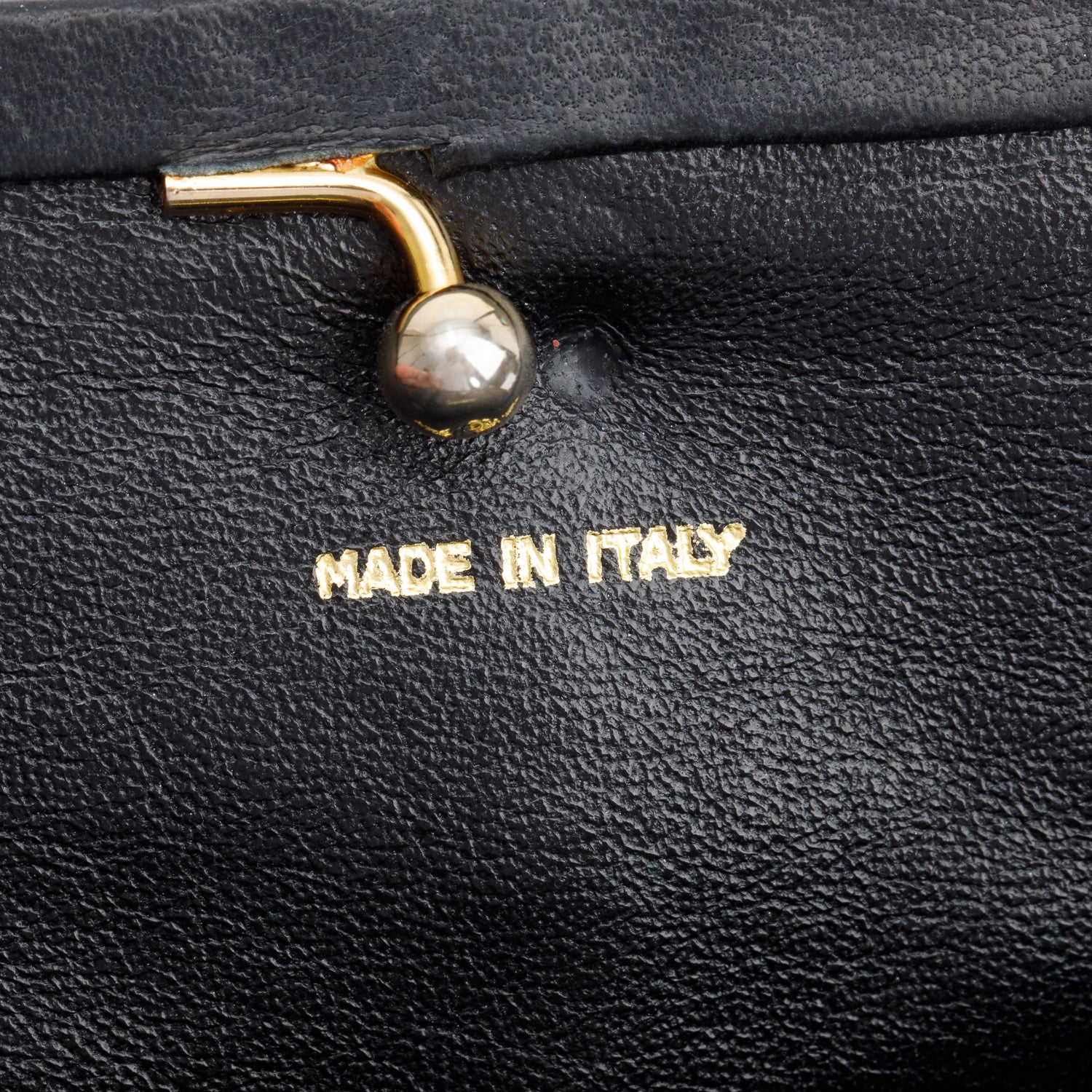 Chanel Black Lambskin Leather Chain-Link Frame Clutch Crossbody