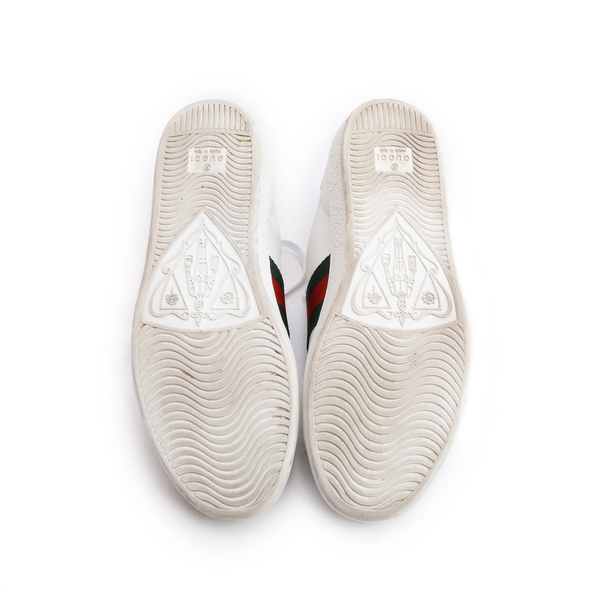 Gucci White Leather Web Women's Ace Sneakers, Size 36.5 w/ Box