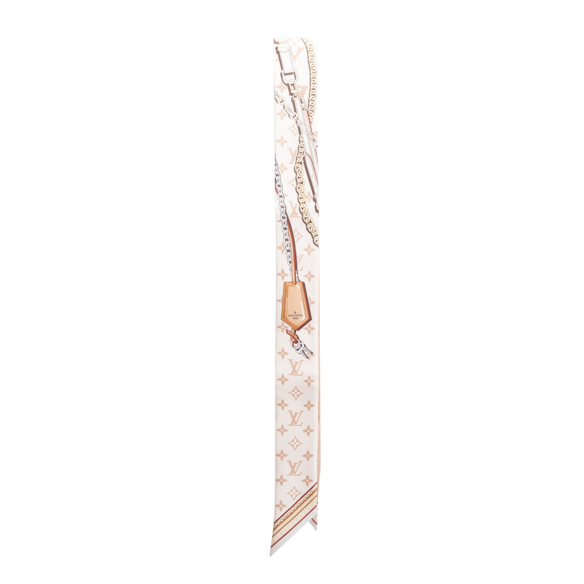 Louis Vuitton Beige Ultimate Monogram Silk Bandeau w/ Box
