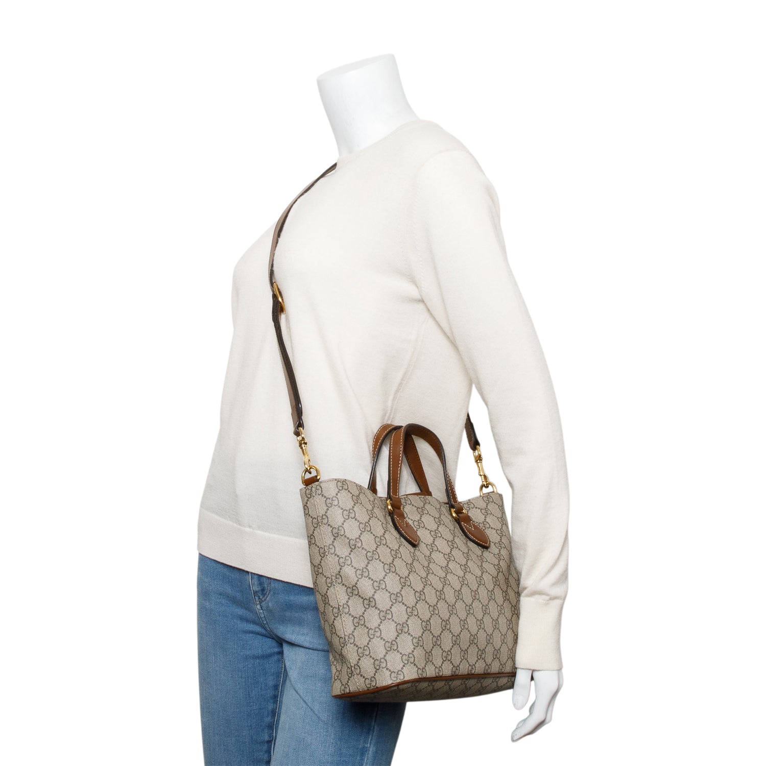 Gucci GG Supreme Soft Small Tote w/ Strap