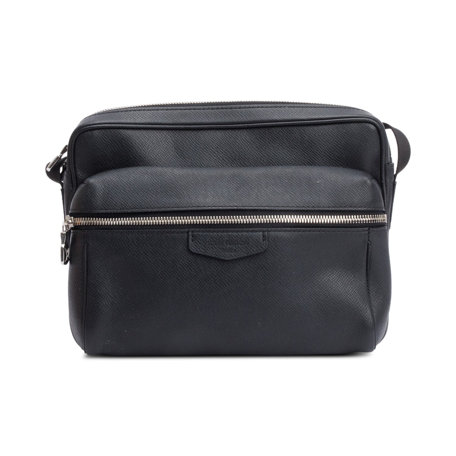 Louis Vuitton Black Taiga Leather Outdoor PM Messenger Bag w/ Box