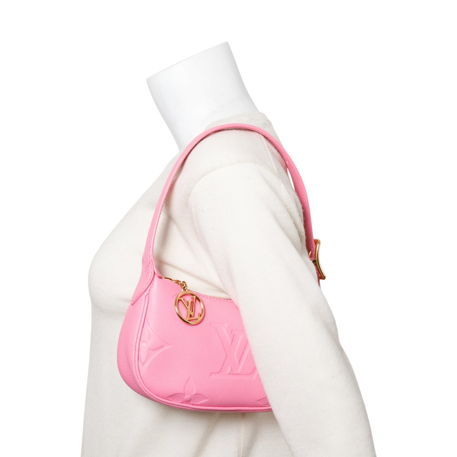 Louis Vuitton Pink Monogram Giant Empreinte Leather Mini Moon w/ Box