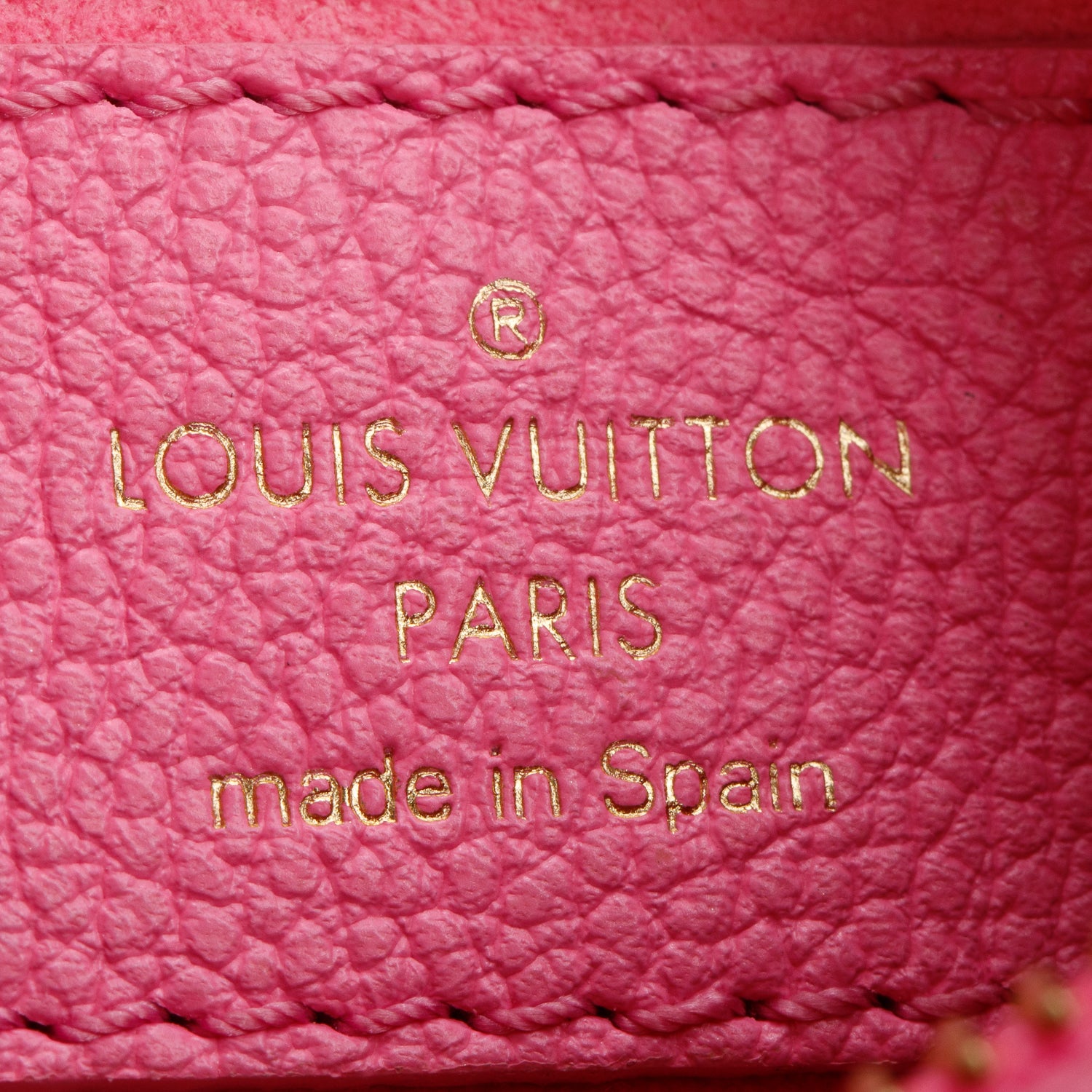 Louis Vuitton Pink Monogram Giant Empreinte Leather Mini Moon w/ Box
