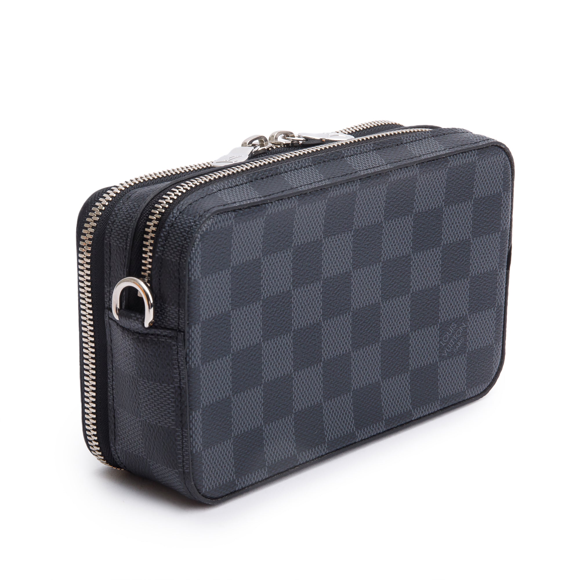 Louis Vuitton Damier Graphite Alpha Wearable Wallet Crossbody w/ Box