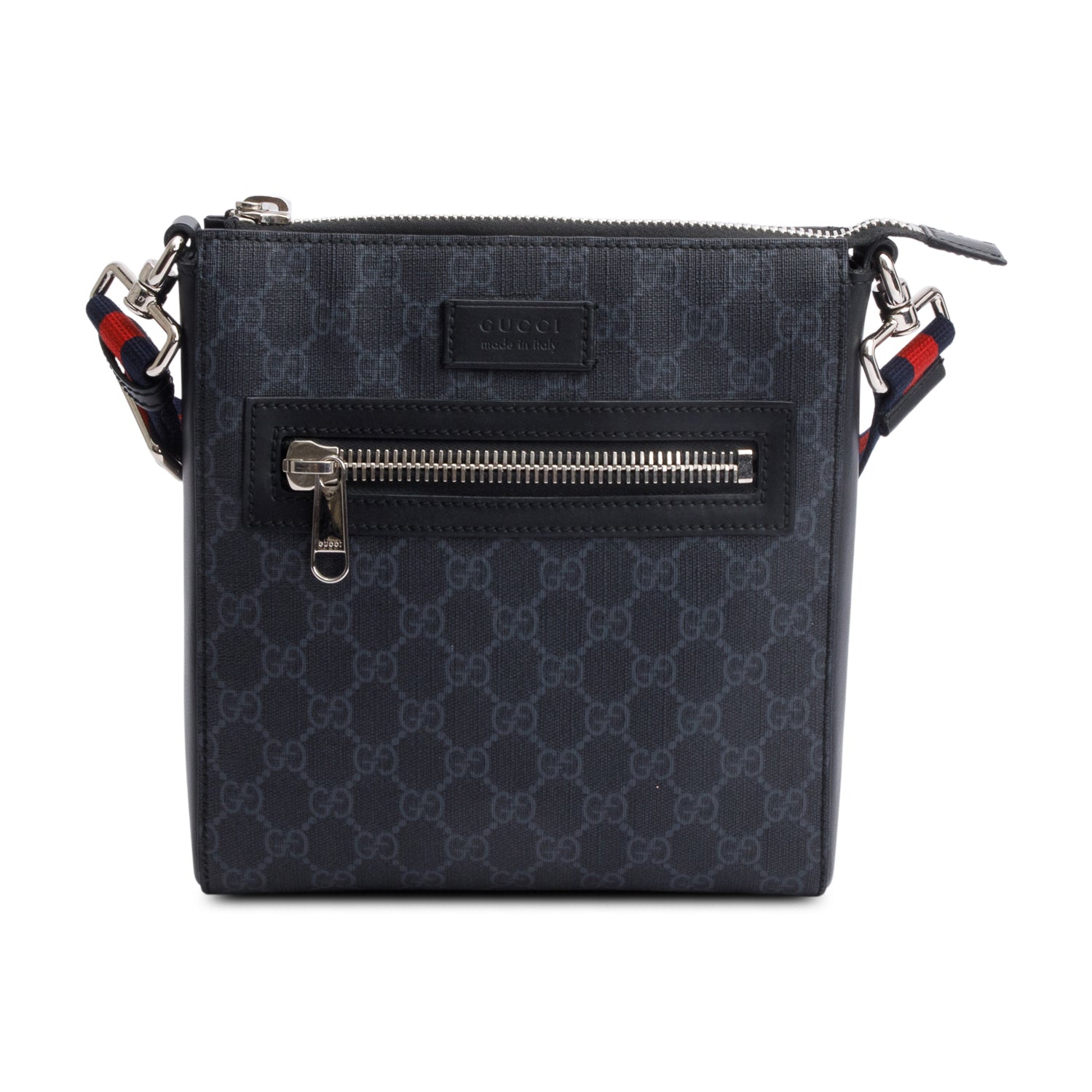 Gucci Black GG Supreme Small Messenger Bag