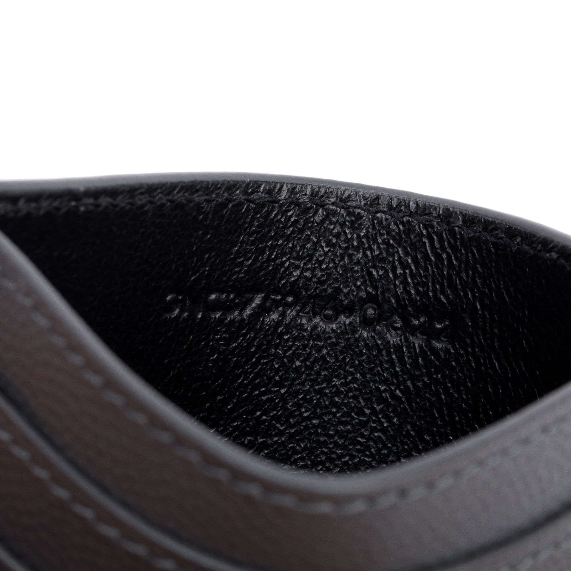 Saint Laurent 2022 Grey Grain de Poudre Leather Paris Credit Card Case w/ Box