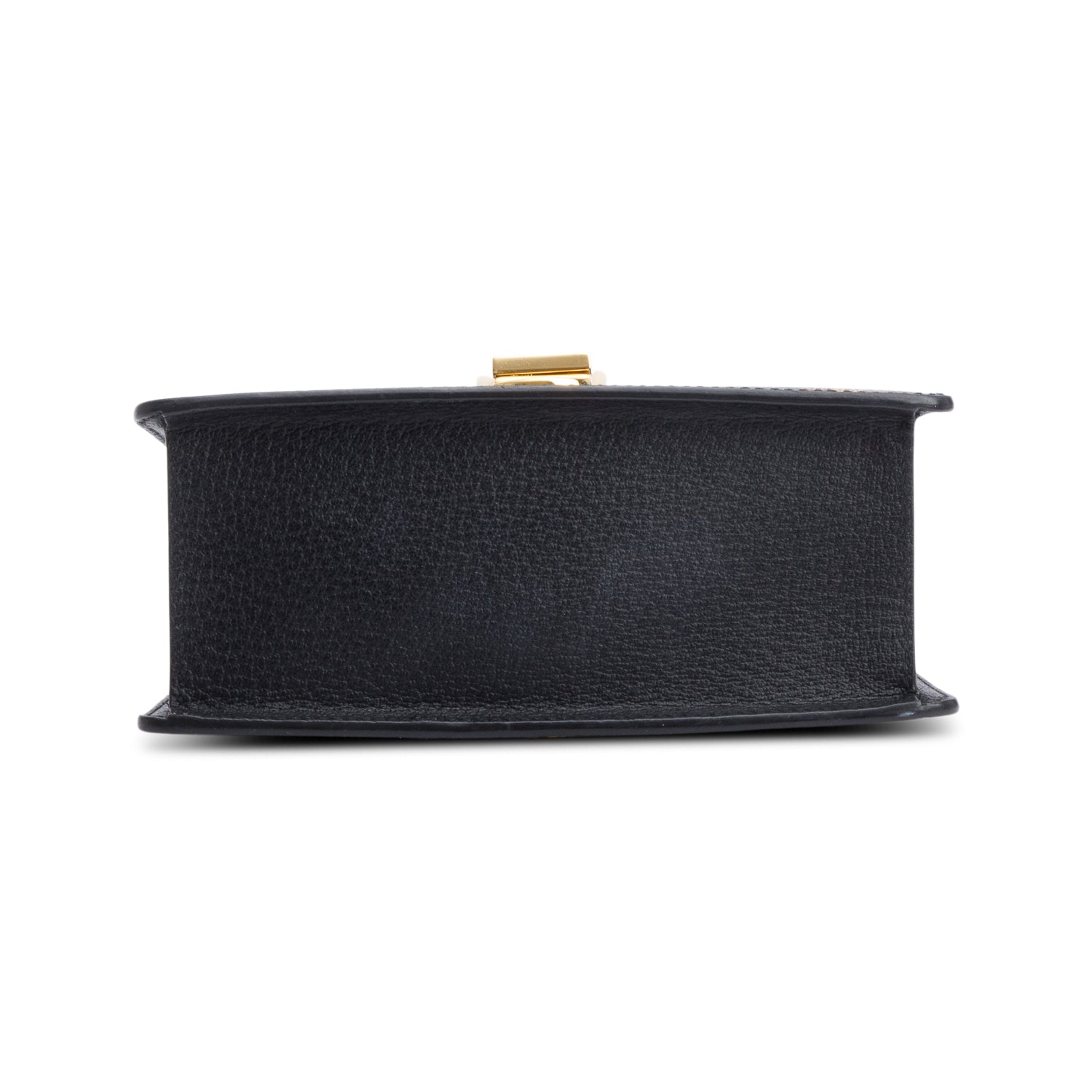 Gucci Black Calfskin Leather Bee Star Mini Top Handle Bag w/ Strap & Box