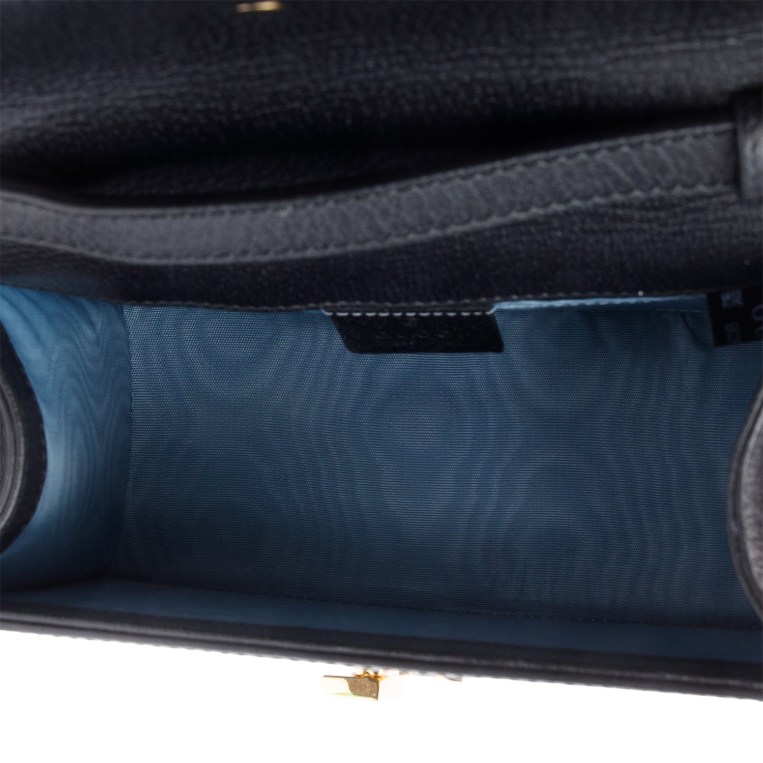 Gucci Black Calfskin Leather Bee Star Mini Top Handle Bag w/ Strap & Box