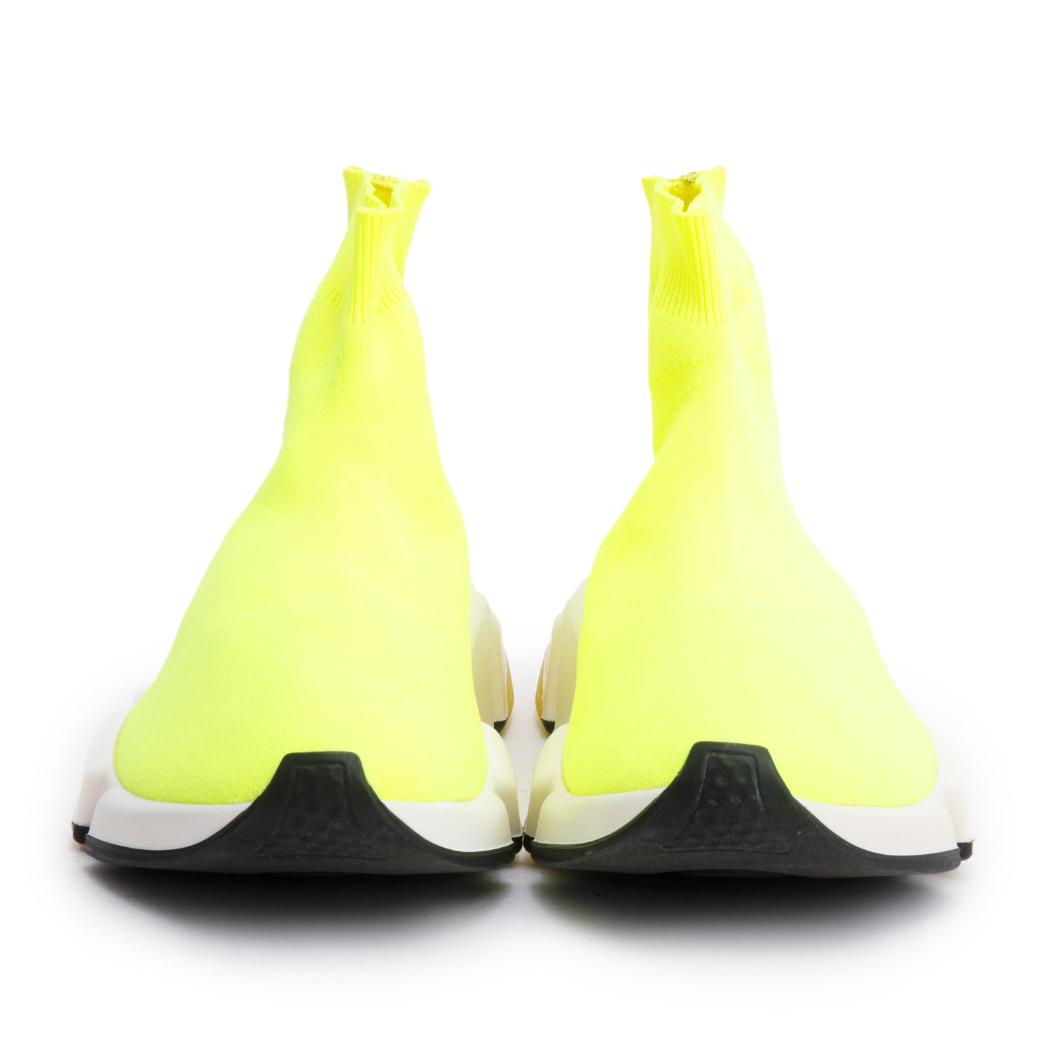 Balenciaga Neon Green Knit Speed LT Trainer Sock Sneaker, Size 8 w/ Box