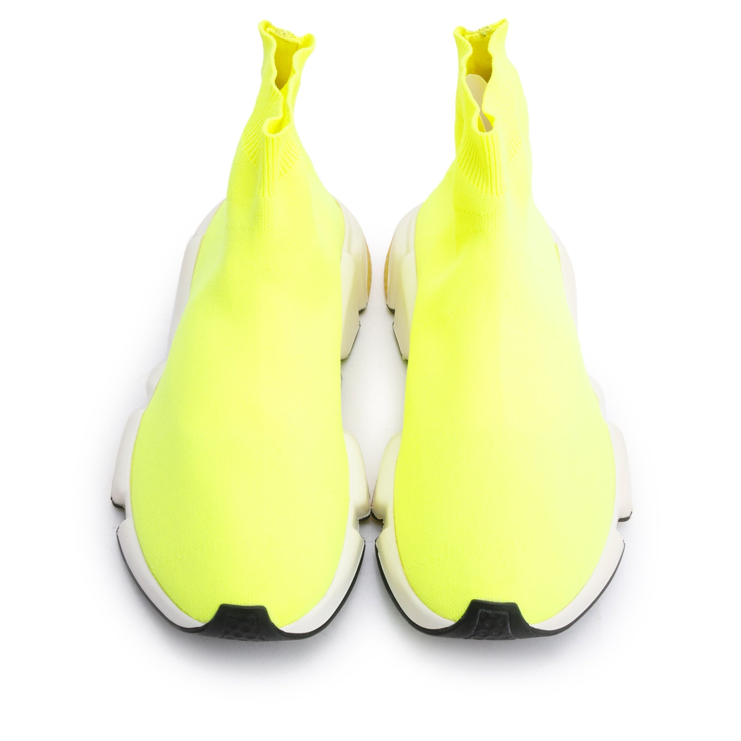 Balenciaga Neon Green Knit Speed LT Trainer Sock Sneaker, Size 8 w/ Box