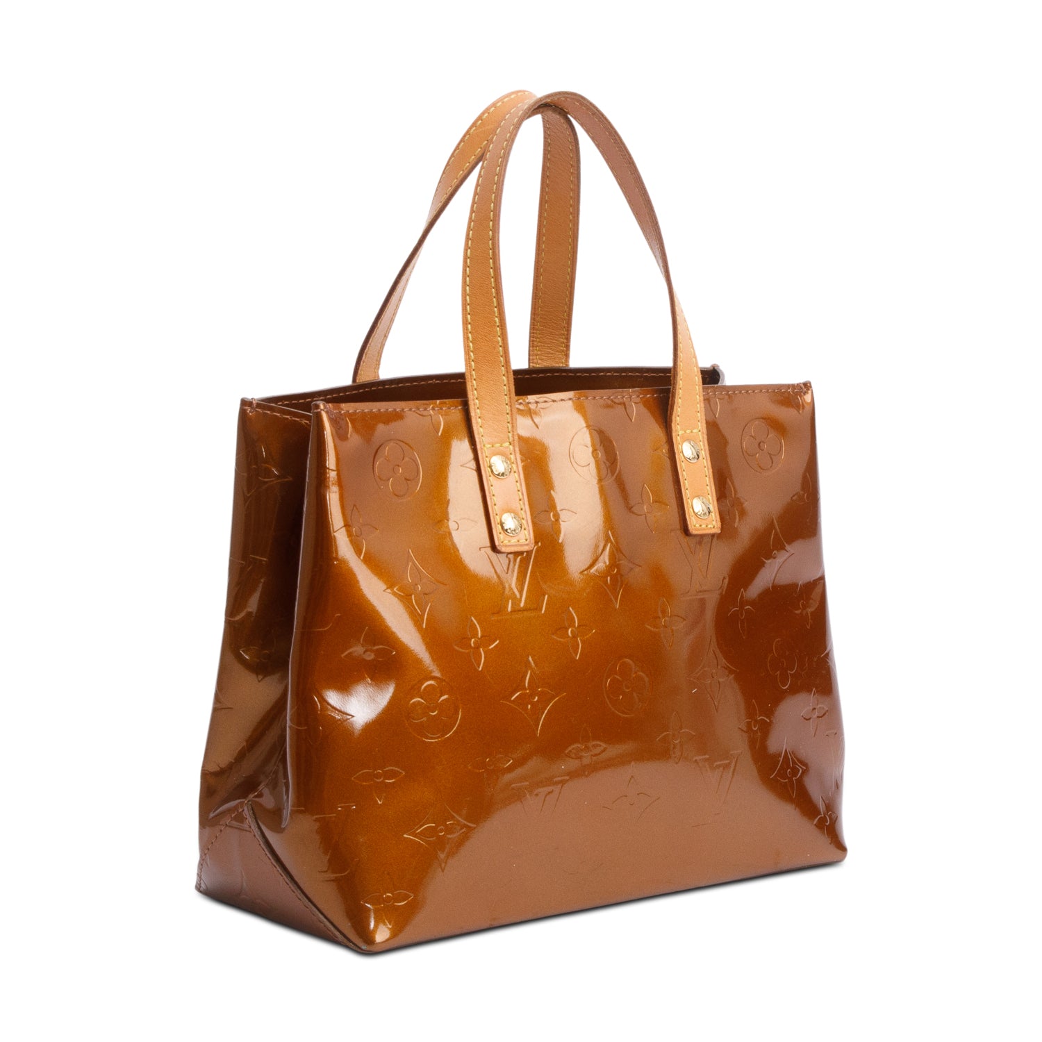 Louis Vuitton Brown Monogram Vernis Reade PM