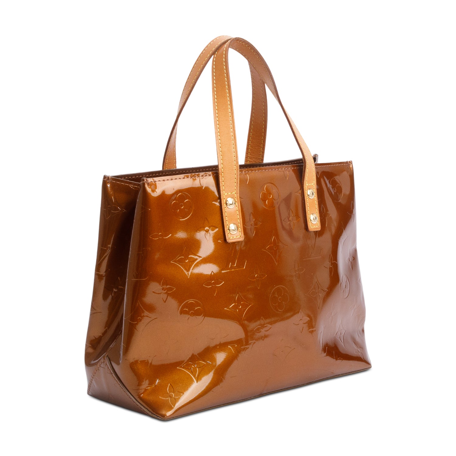 Louis Vuitton Brown Monogram Vernis Reade PM