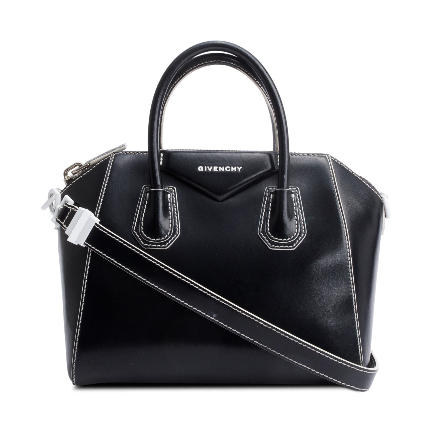 Givenchy Black Box Leather Small Antigona Bag