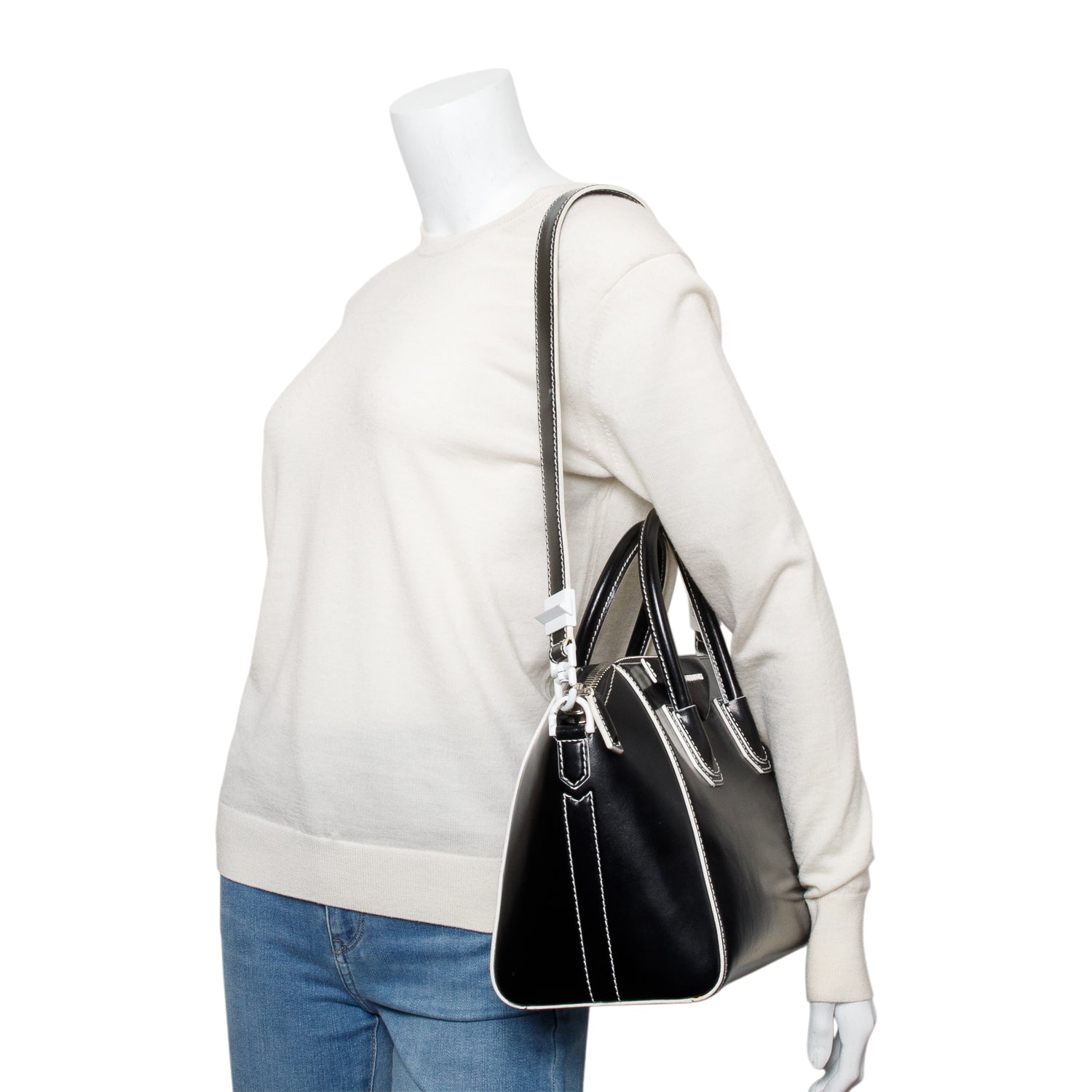 Givenchy Black Box Leather Small Antigona Bag