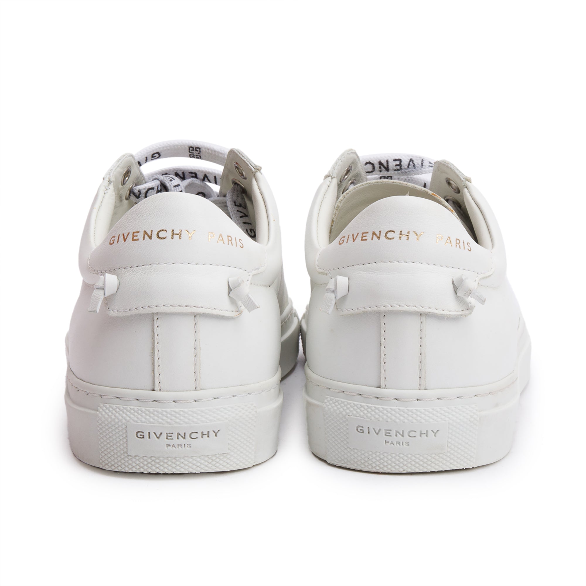 Givenchy White Calfskin Leather Urban Street L Sneakers, Size 38.5
