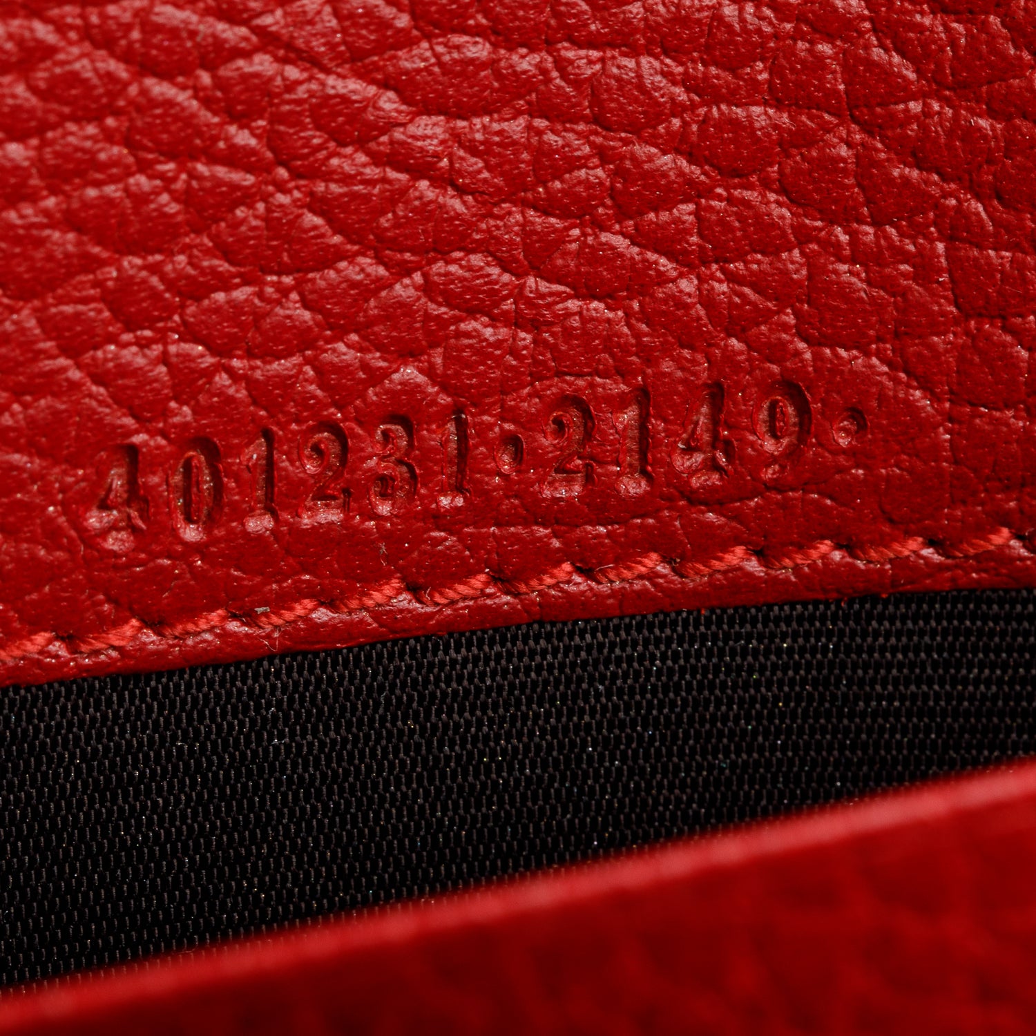 Gucci Red Leather Dionysus Mini Chain Wallet