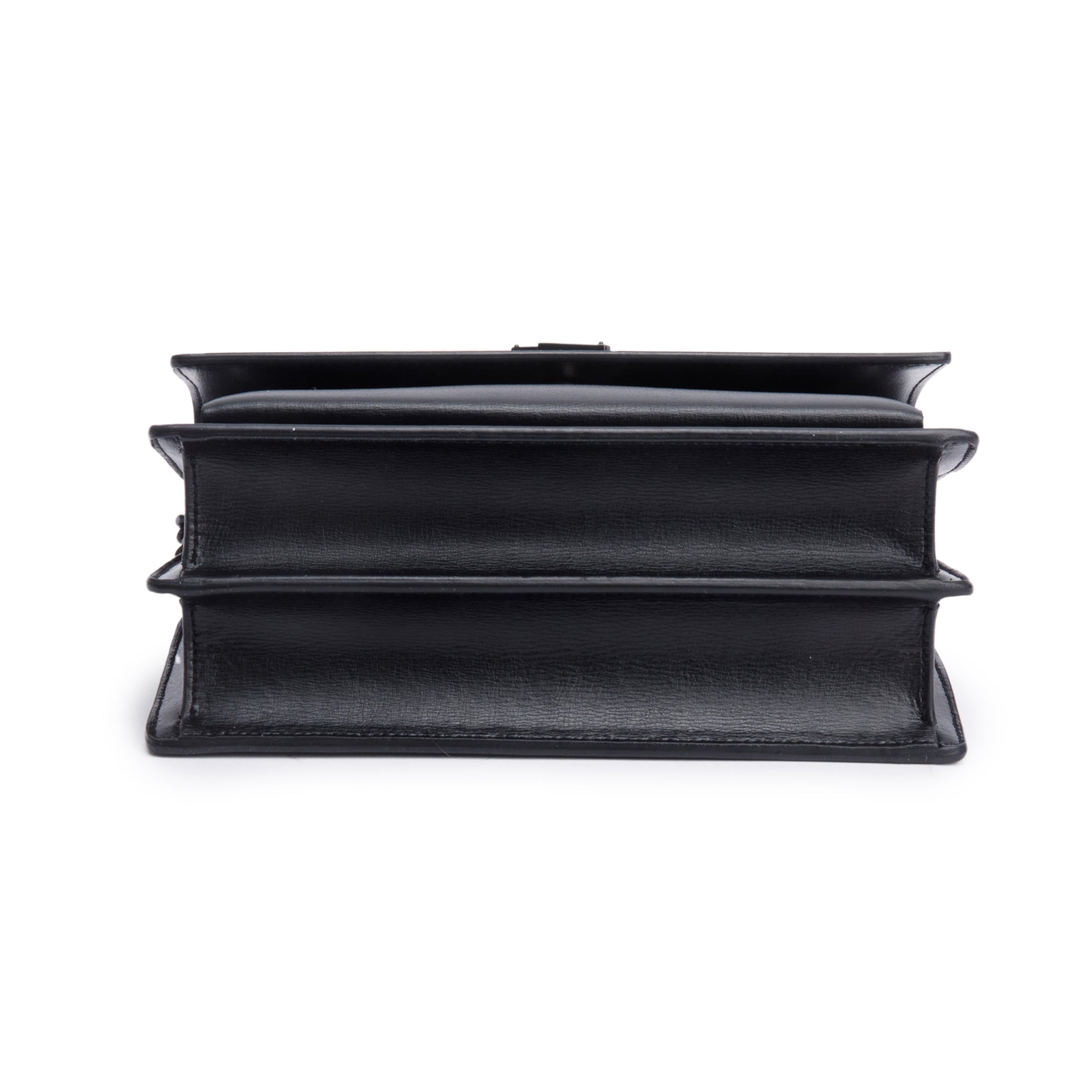 Saint Laurent Black Calfskin Leather Medium Sunset Shoulder Bag