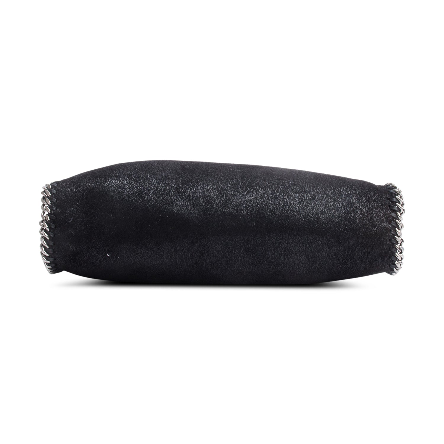 Stella McCartney Black Shaggy Deerskin Falabella Fold-Over Tote