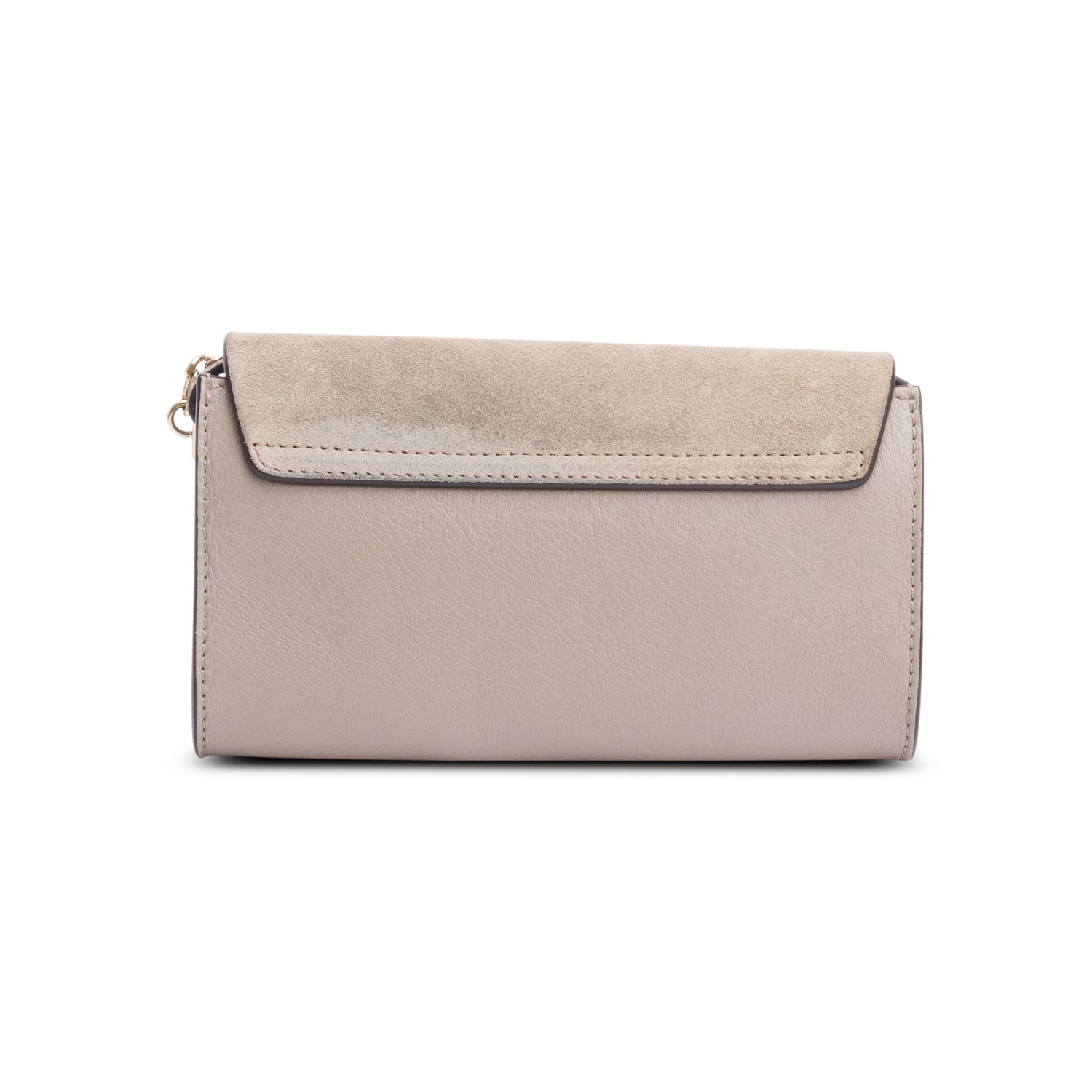 Chloe Grey Calfskin Leather Mini Faye Crossbody Bag w/ Authnticity Card