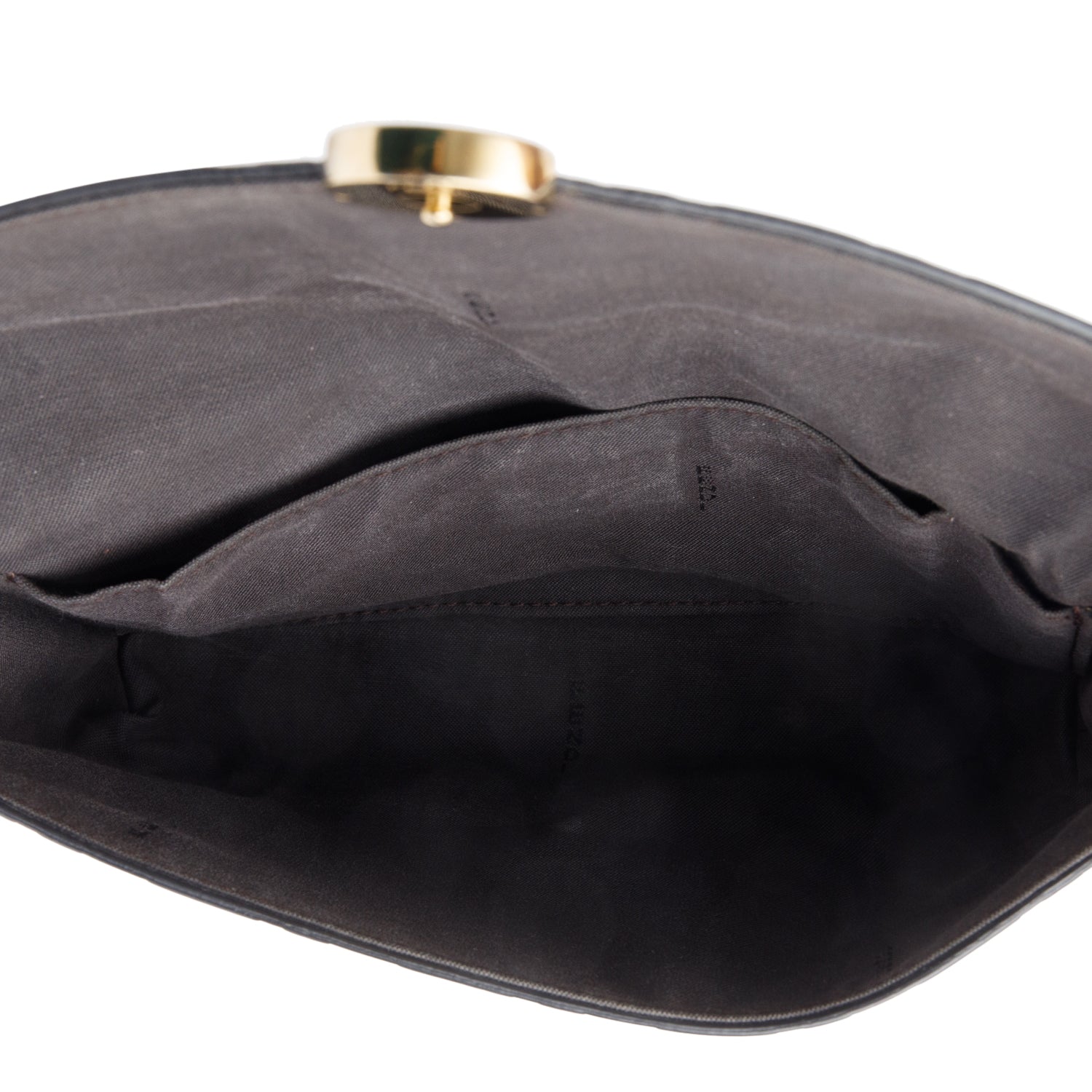 Fendi Brown FF Embossed Leather F is Fendi Envelope Wallet on Chain w/ Insert