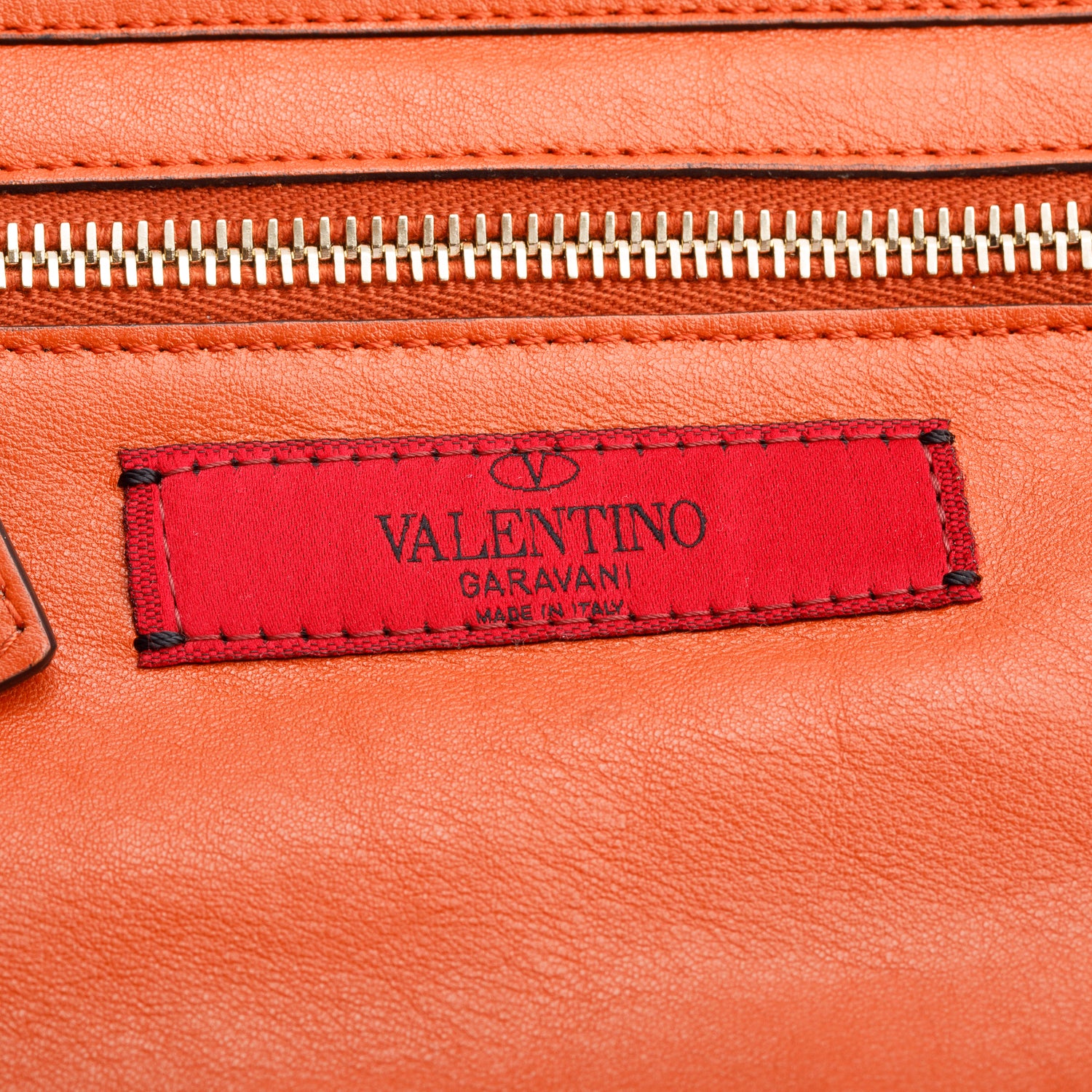 Valentino Coral Calfskin Leather Small Rockstud Tote Bag w/ Strap