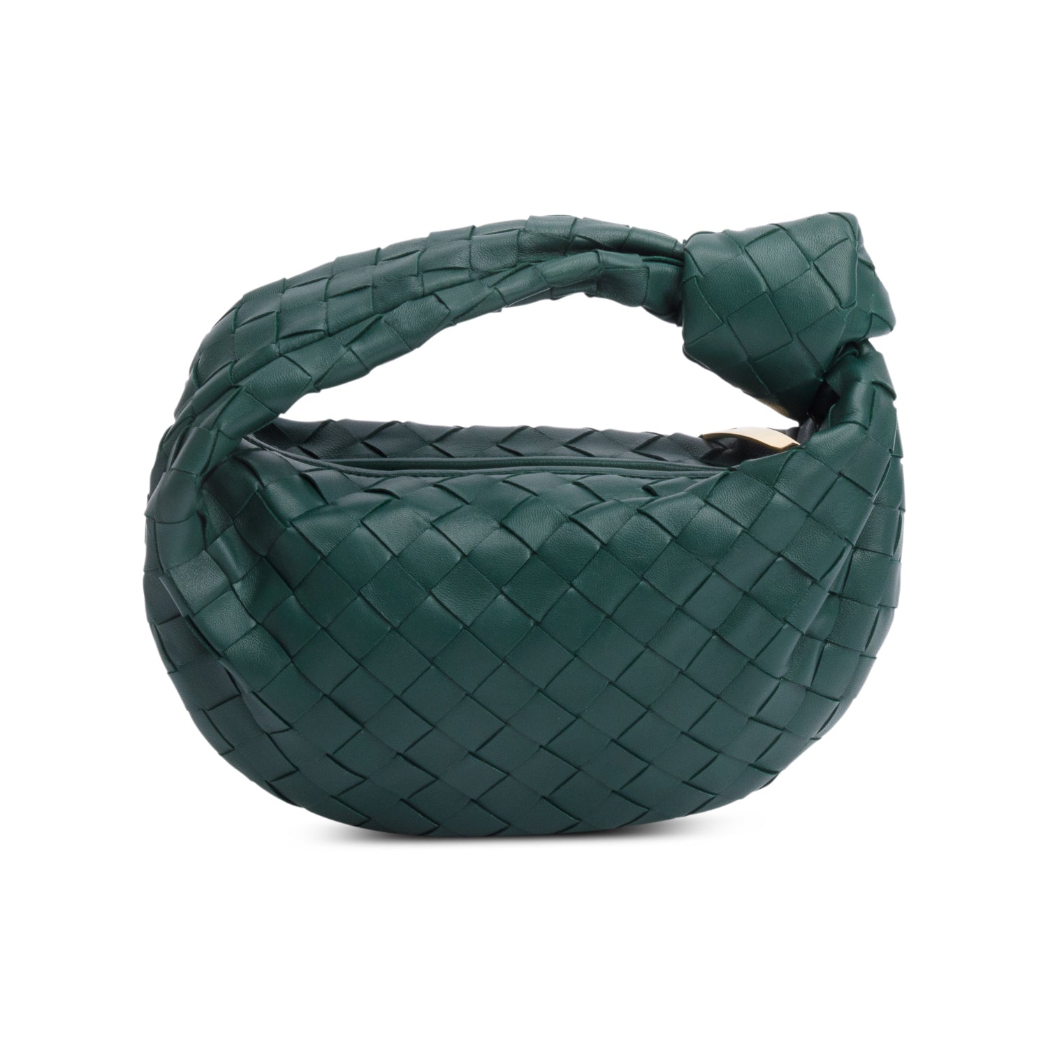 Bottega Veneta Green Intrecciato Leather Mini Jodie Bag
