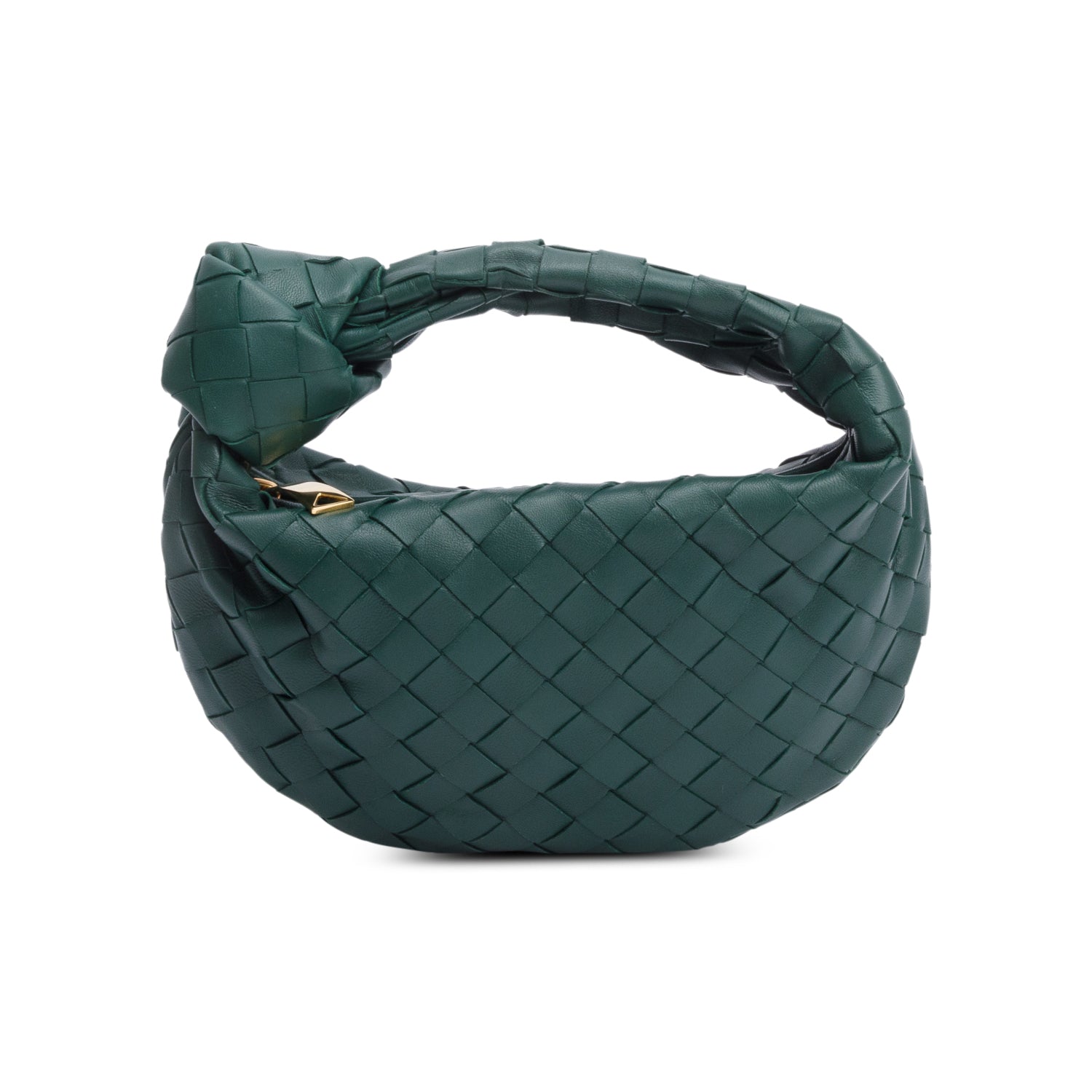 Bottega Veneta Green Intrecciato Leather Mini Jodie Bag